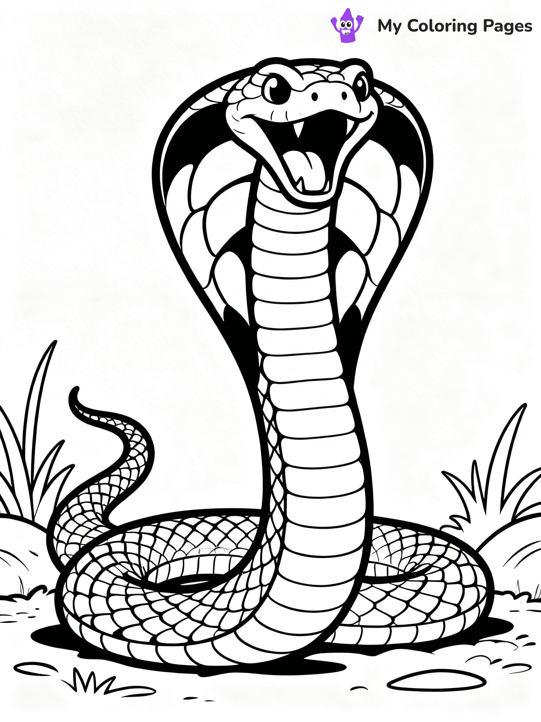 King Cobra Coloring Pages - 3