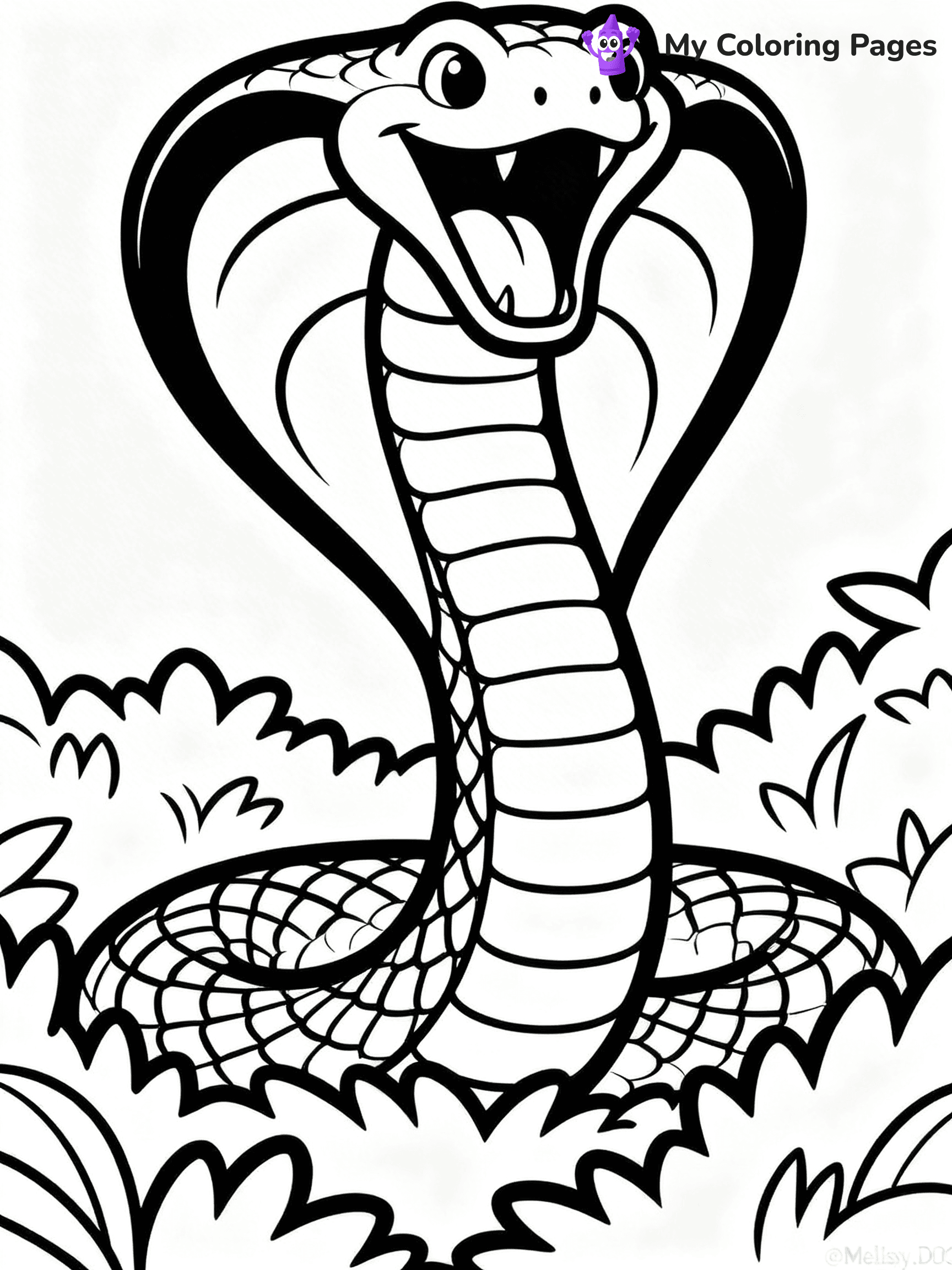 King Cobra Coloring Pages - 1