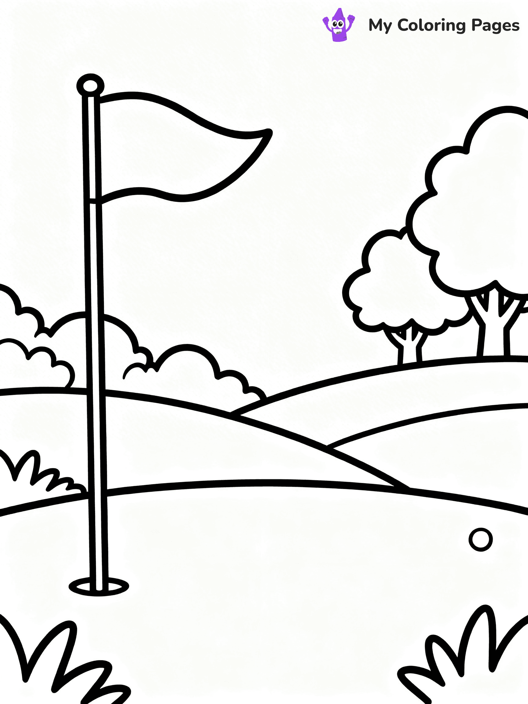 Golf Coloring Pages - 77