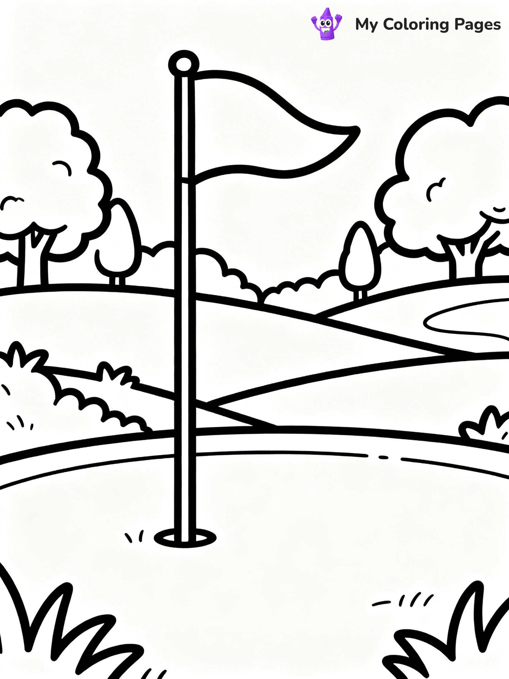 Golf Coloring Pages - 76