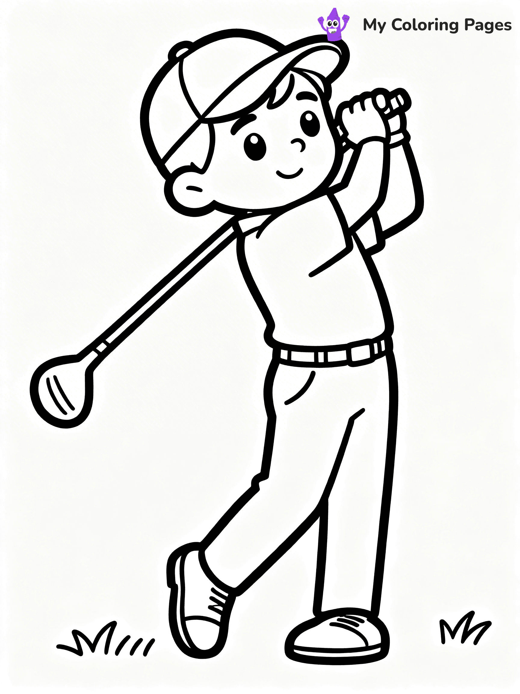 Golf Coloring Pages - 74
