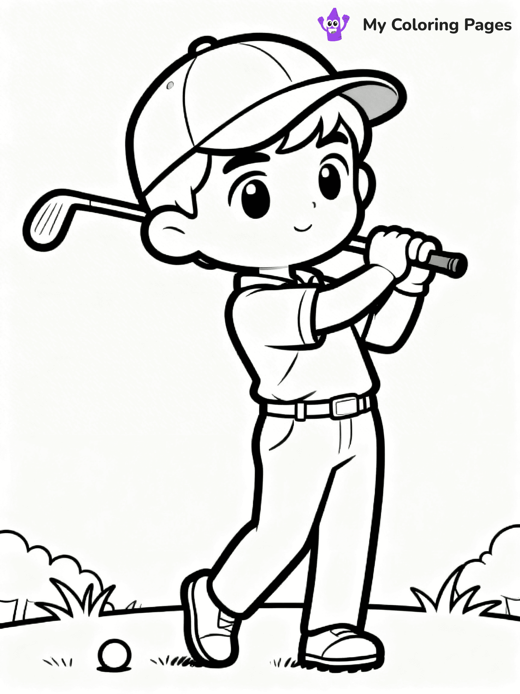 Golf Coloring Pages - 73