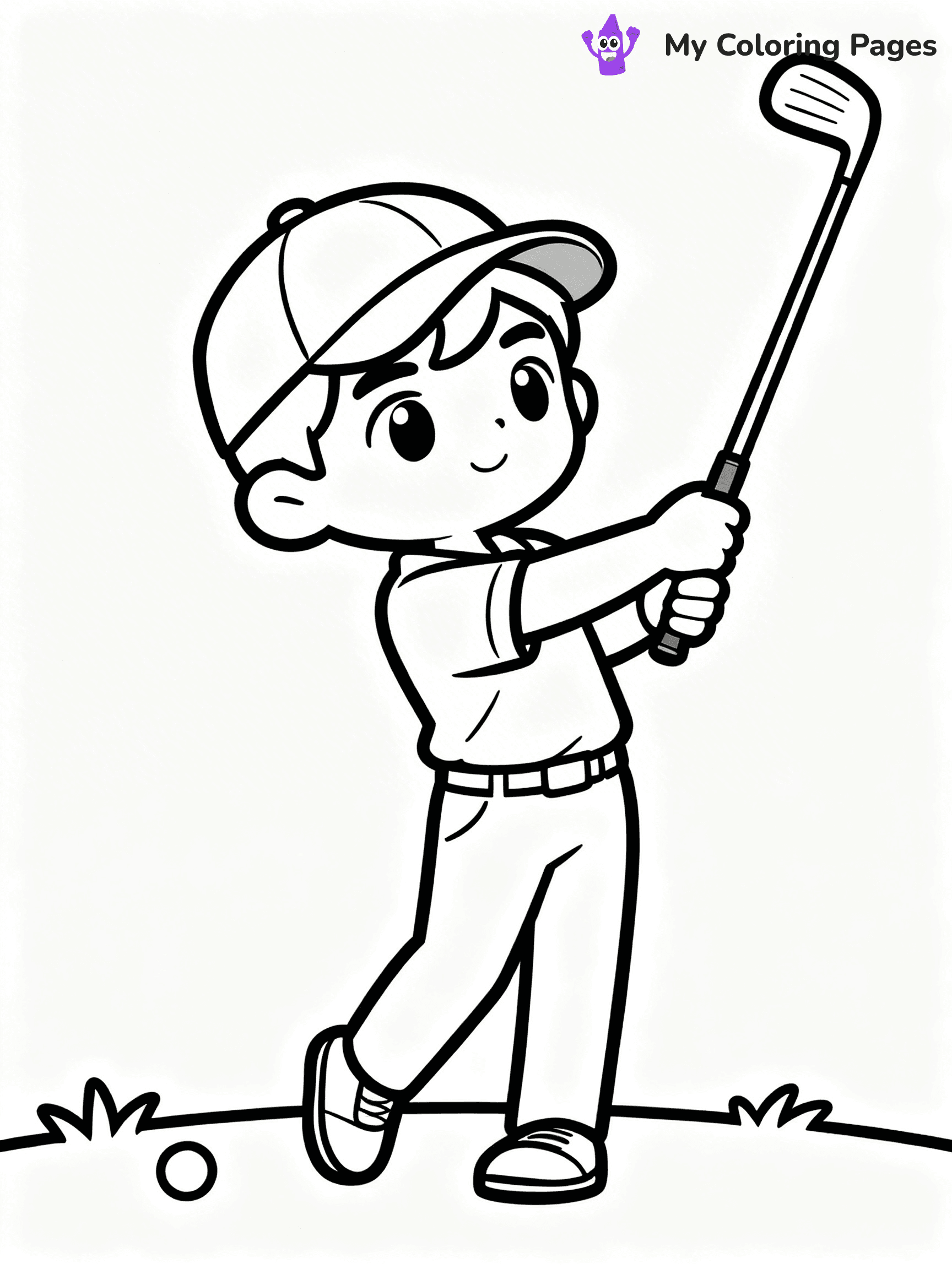 Golf Coloring Pages - 70