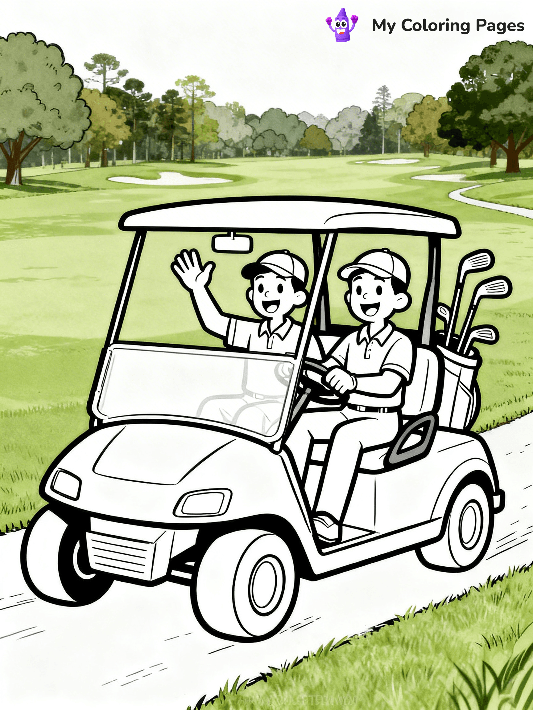 Golf Coloring Pages - 65