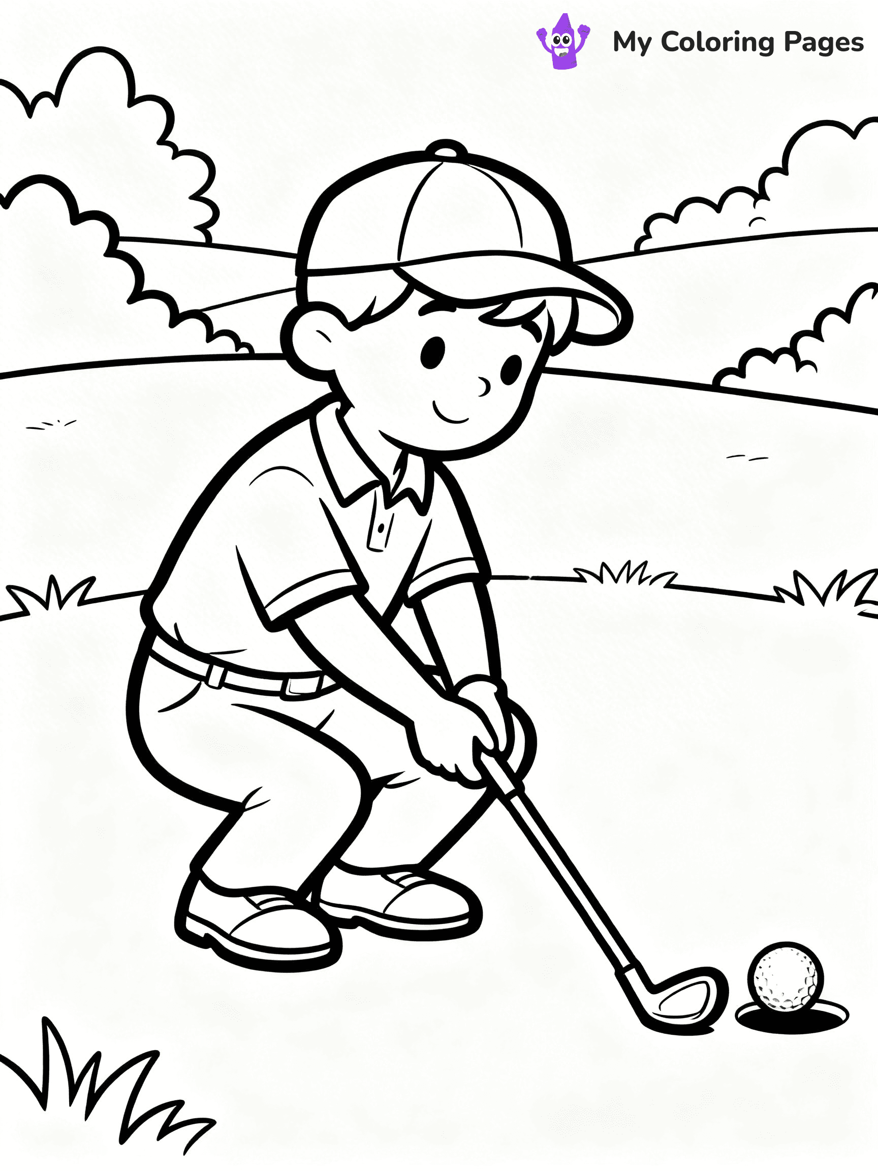 Golf Coloring Pages - 54