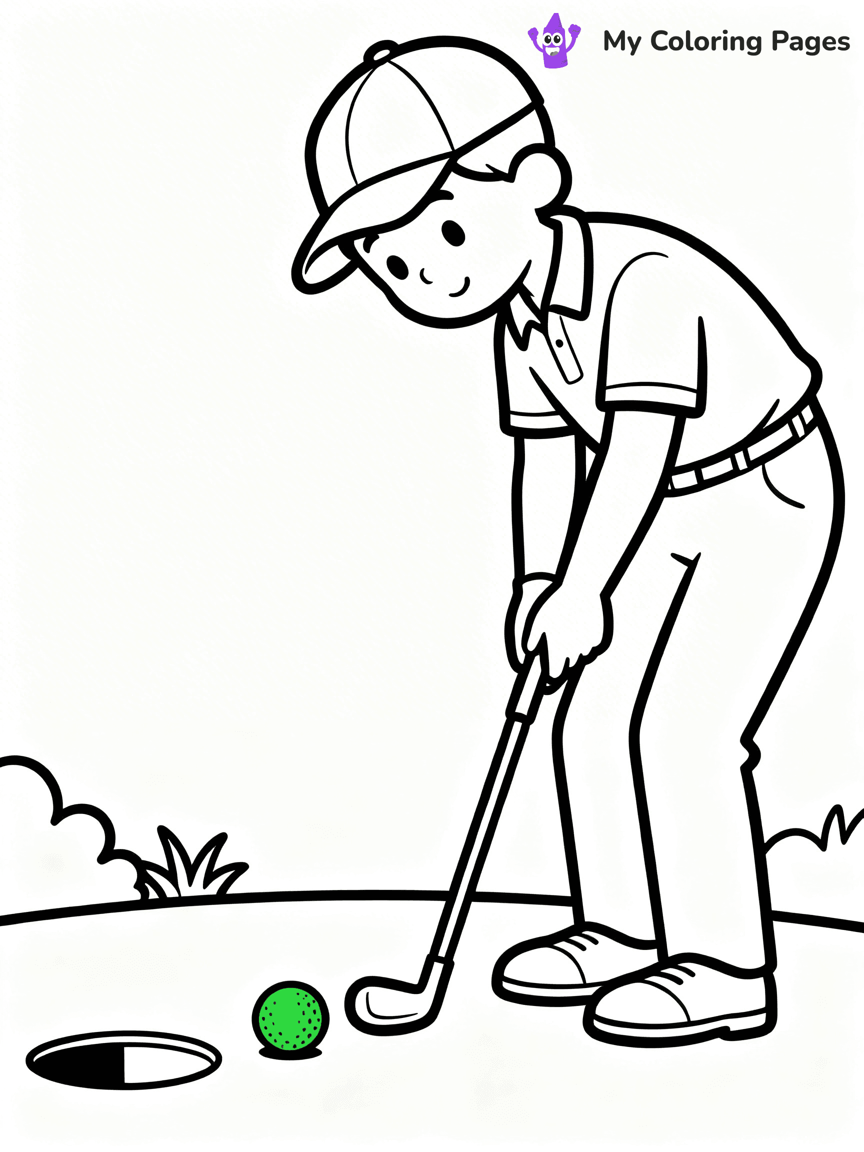 Golf Coloring Pages - 53
