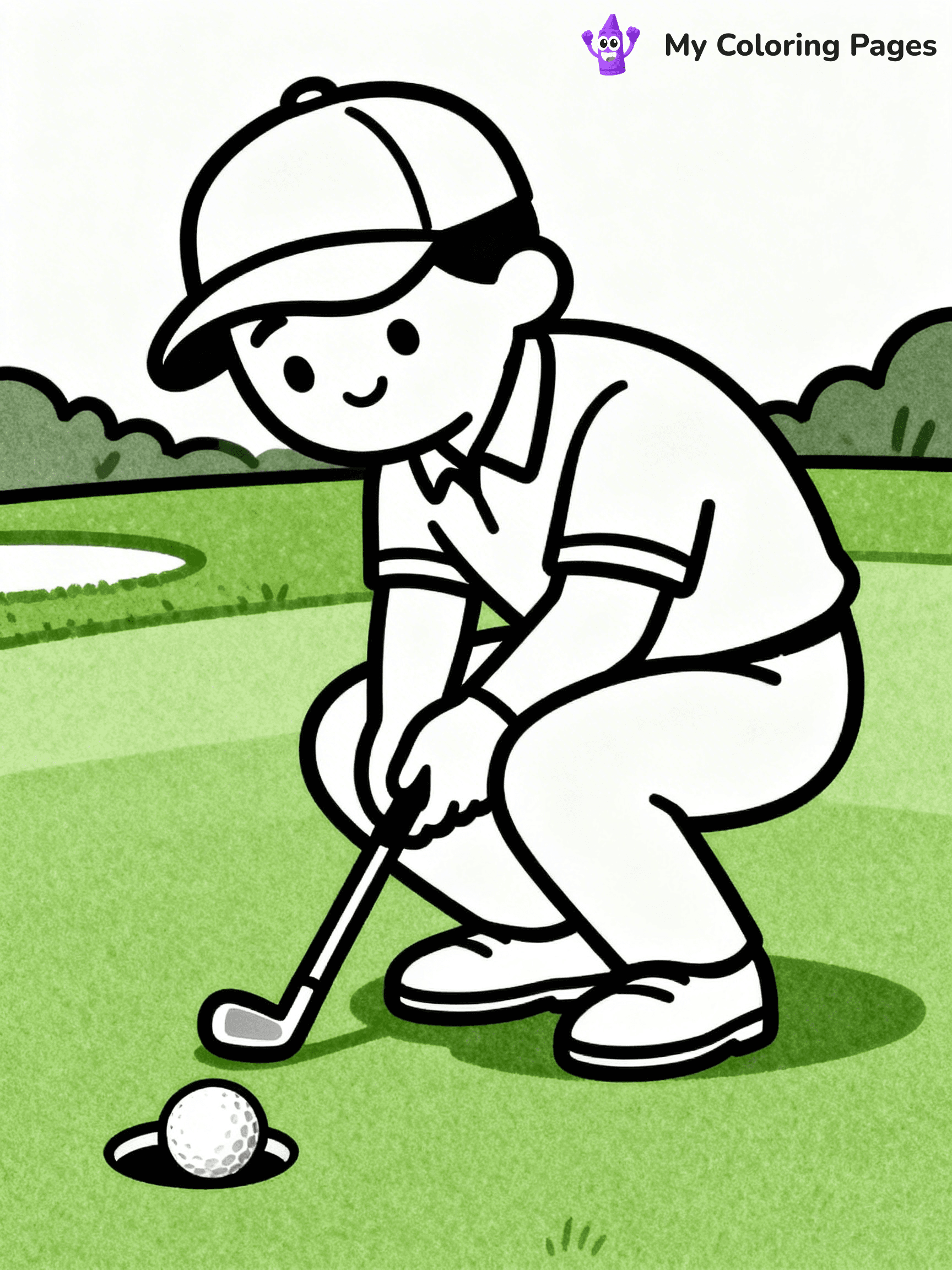 Golf Coloring Pages - 52