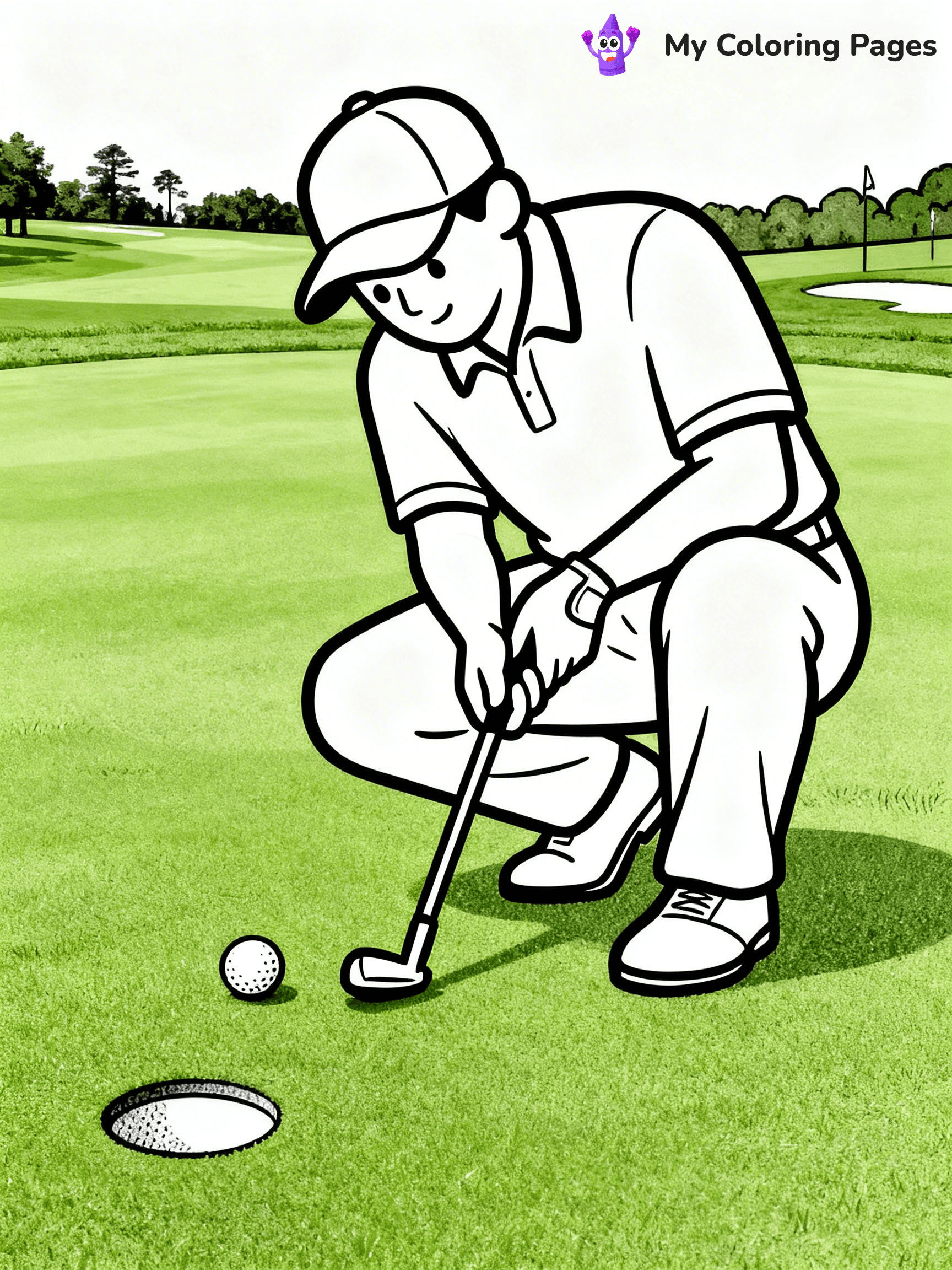 Golf Coloring Pages - 51