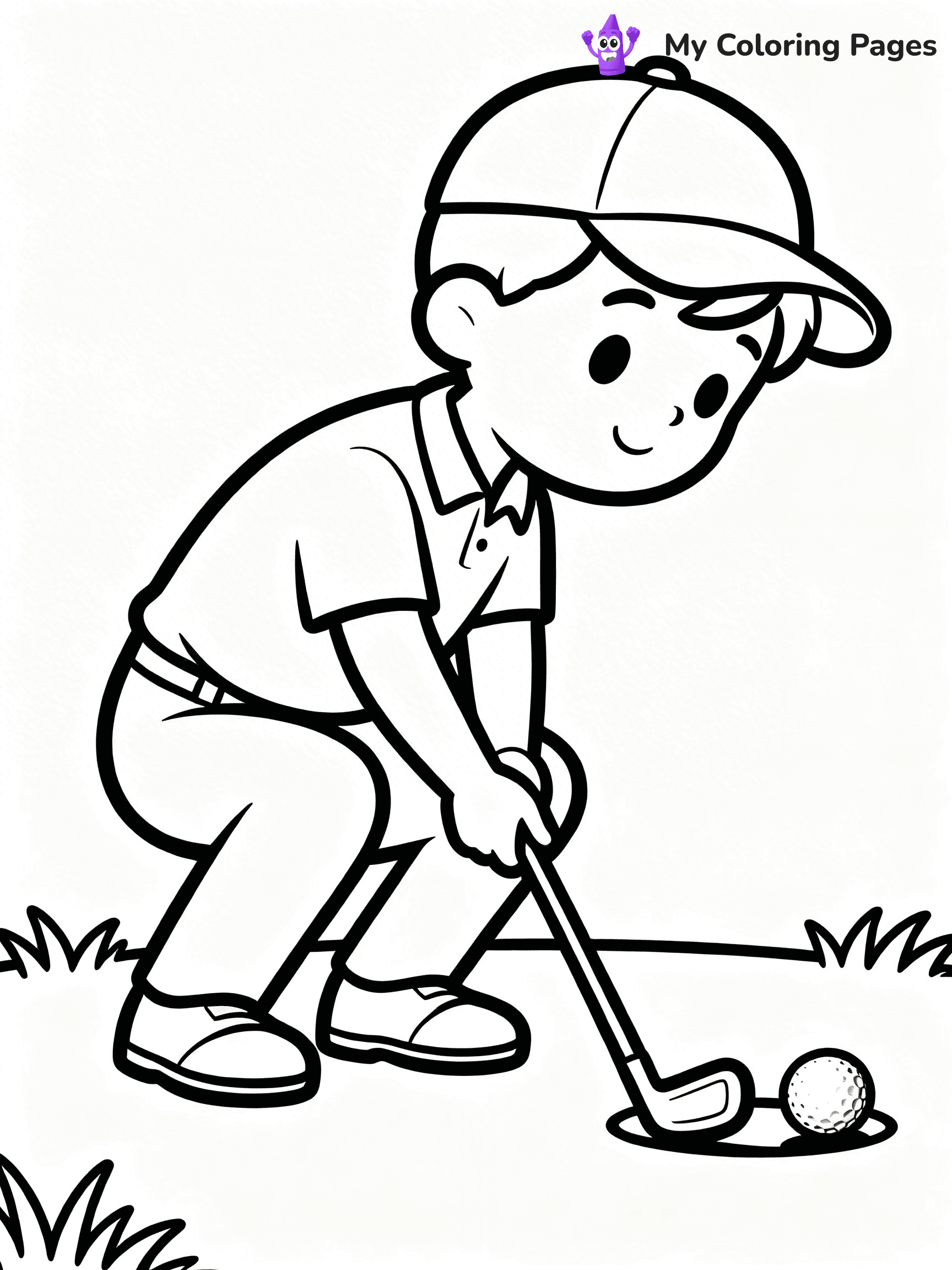 Golf Coloring Pages - 49