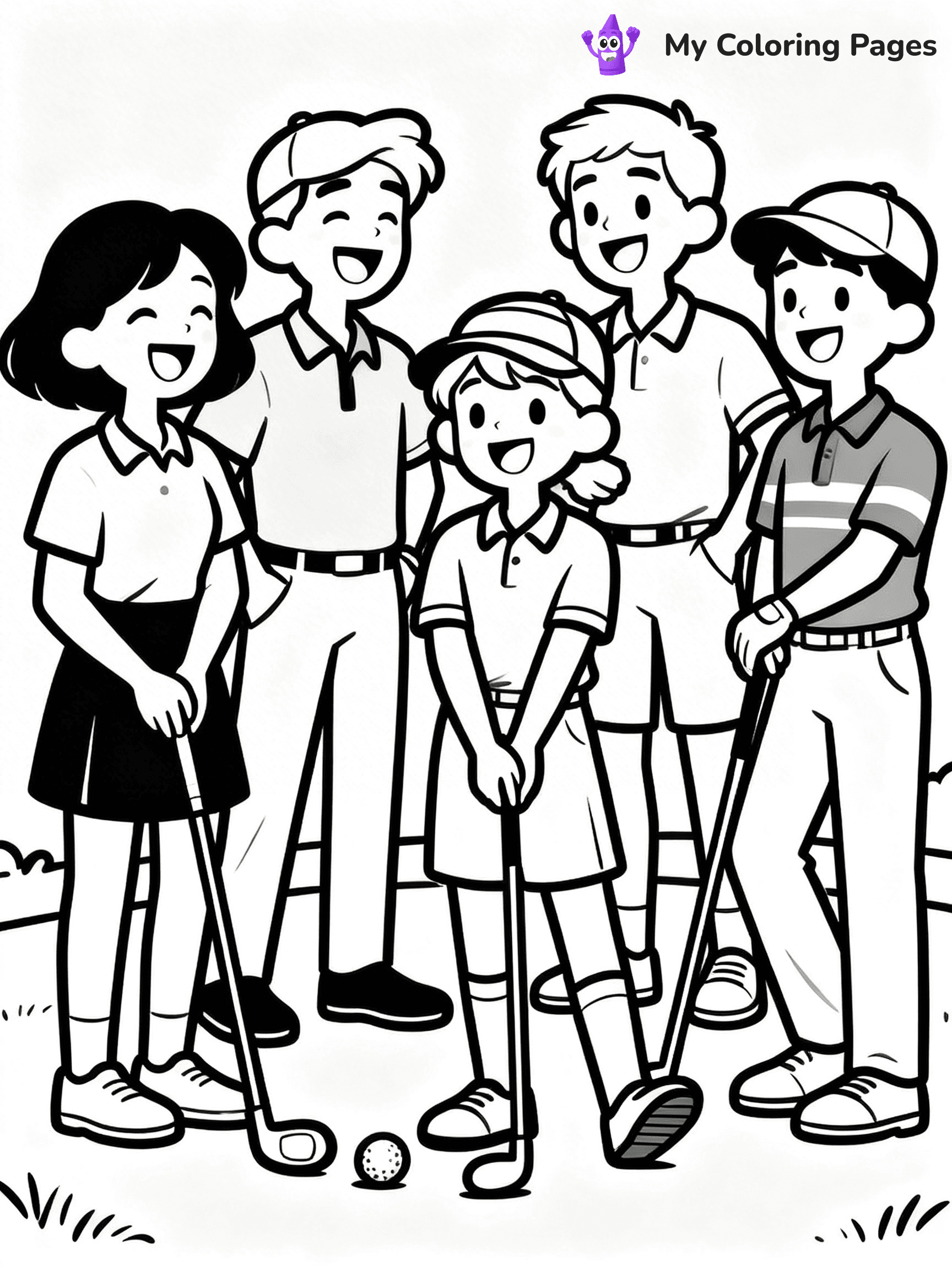 Golf Coloring Pages - 48