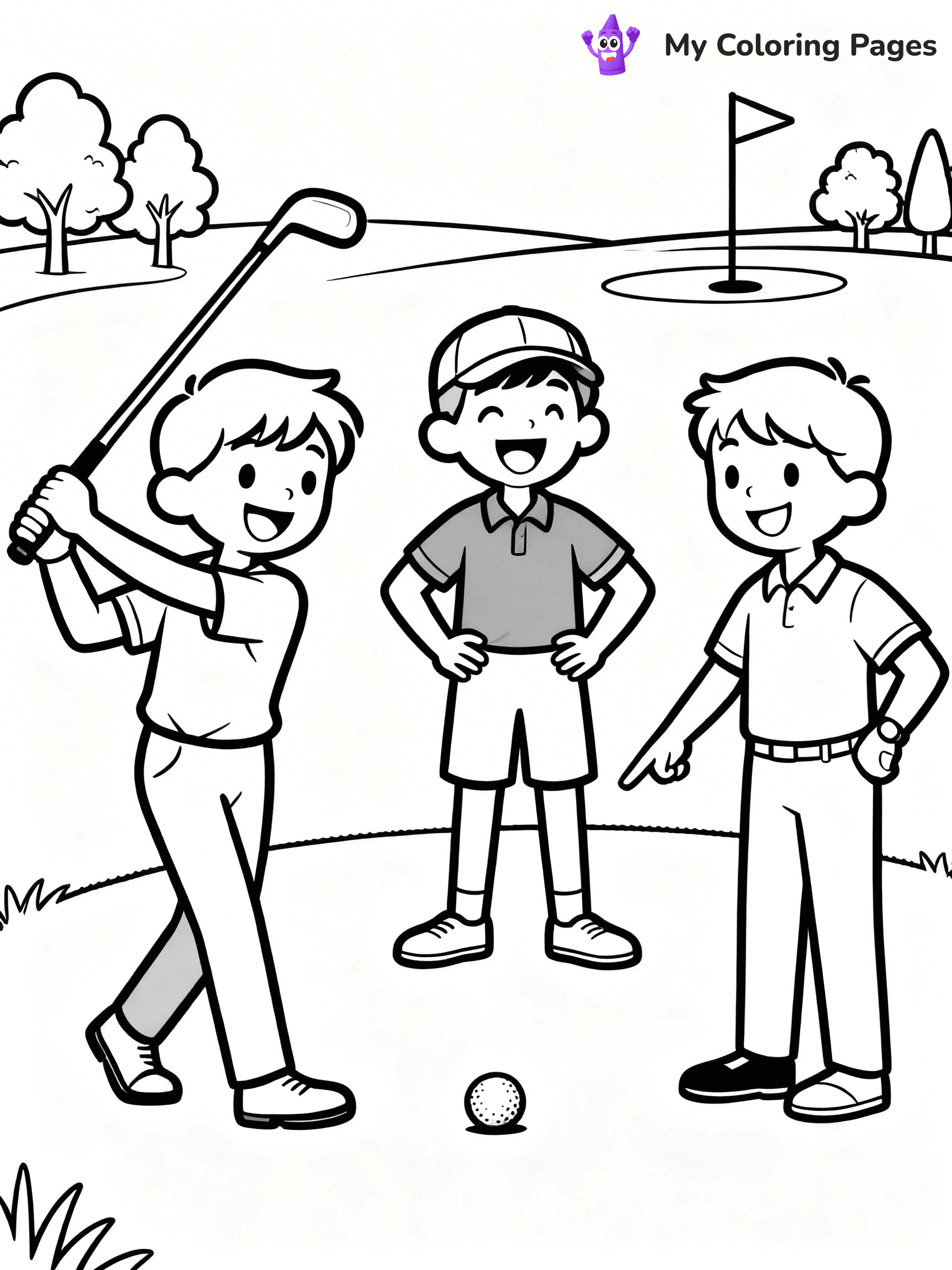 Golf Coloring Pages - 46