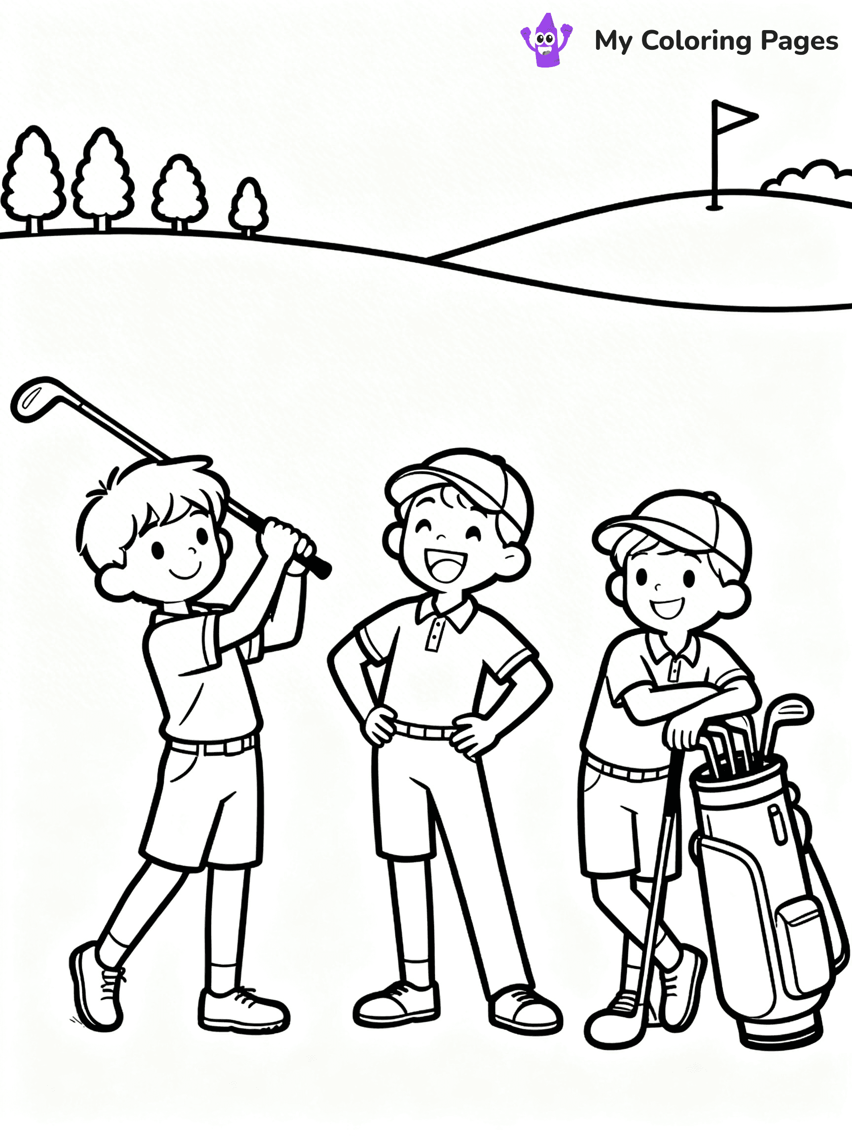 Golf Coloring Pages - 45