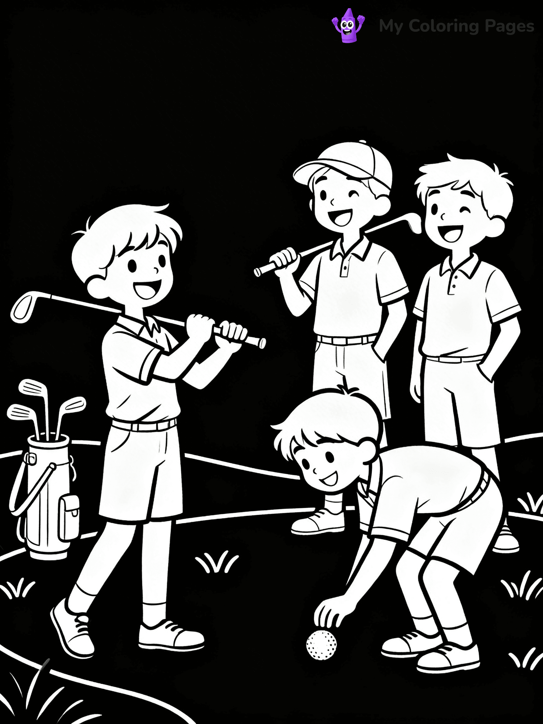 Golf Coloring Pages - 43
