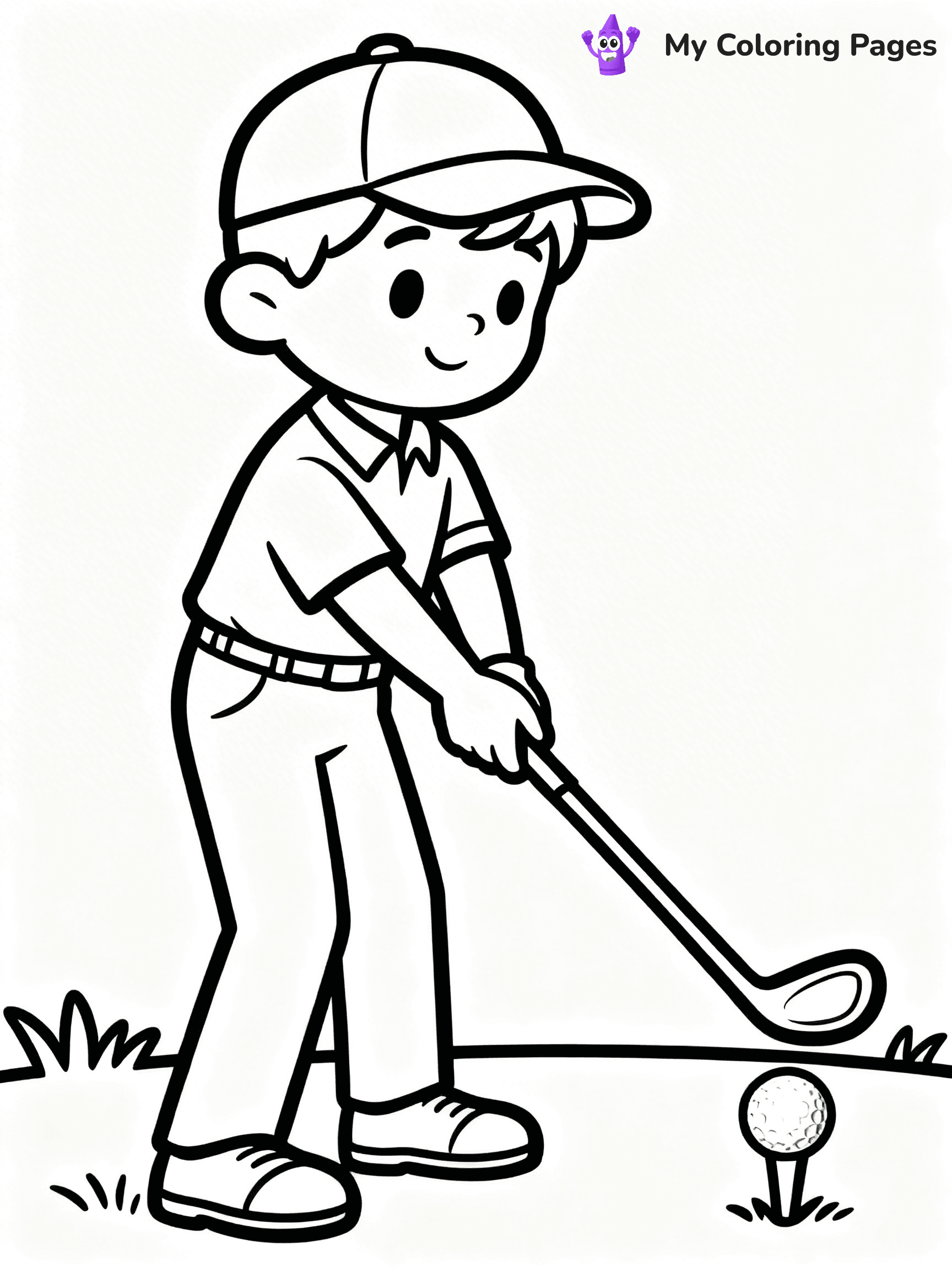 Golf Coloring Pages - 42