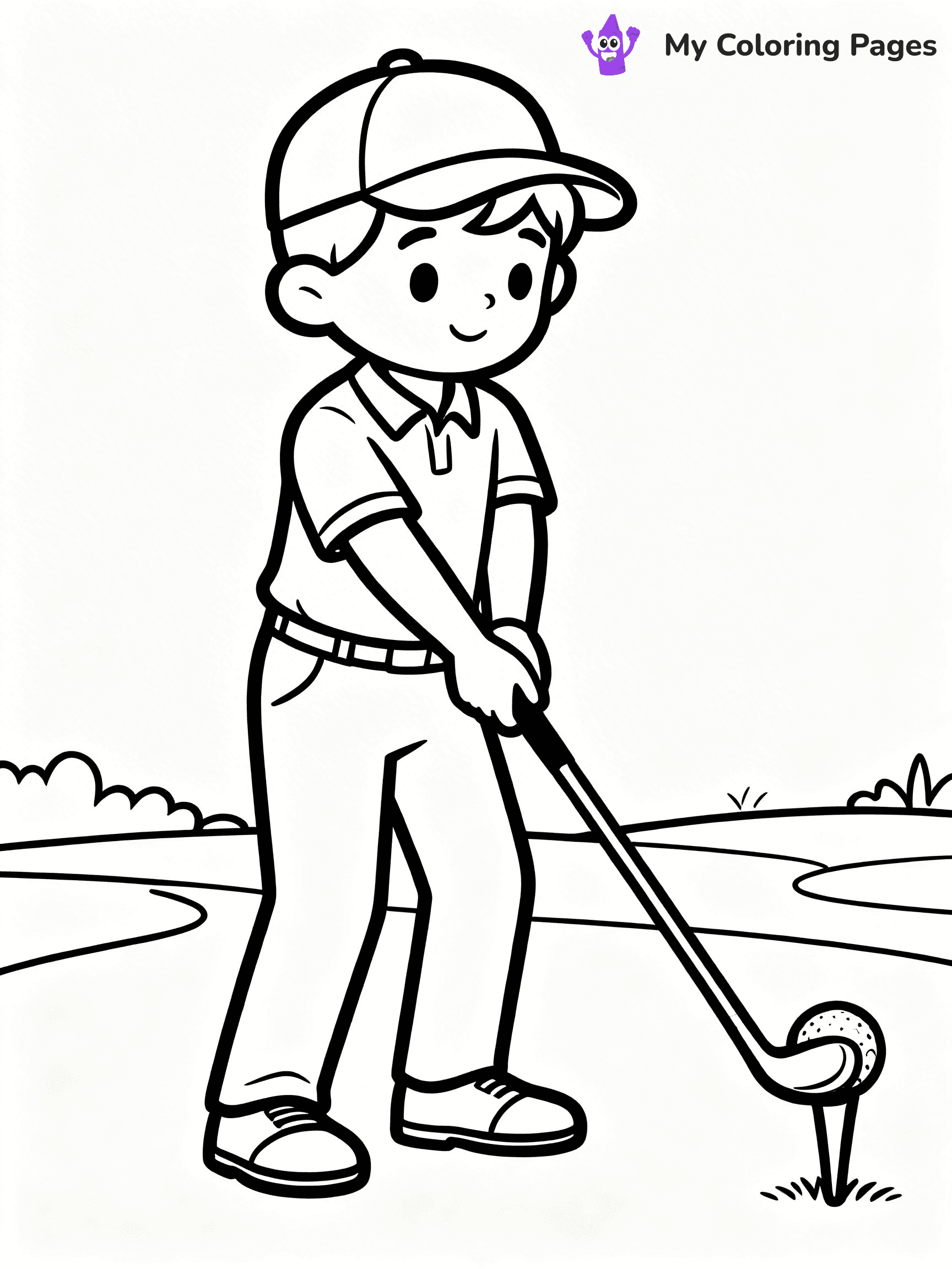 Golf Coloring Pages - 36
