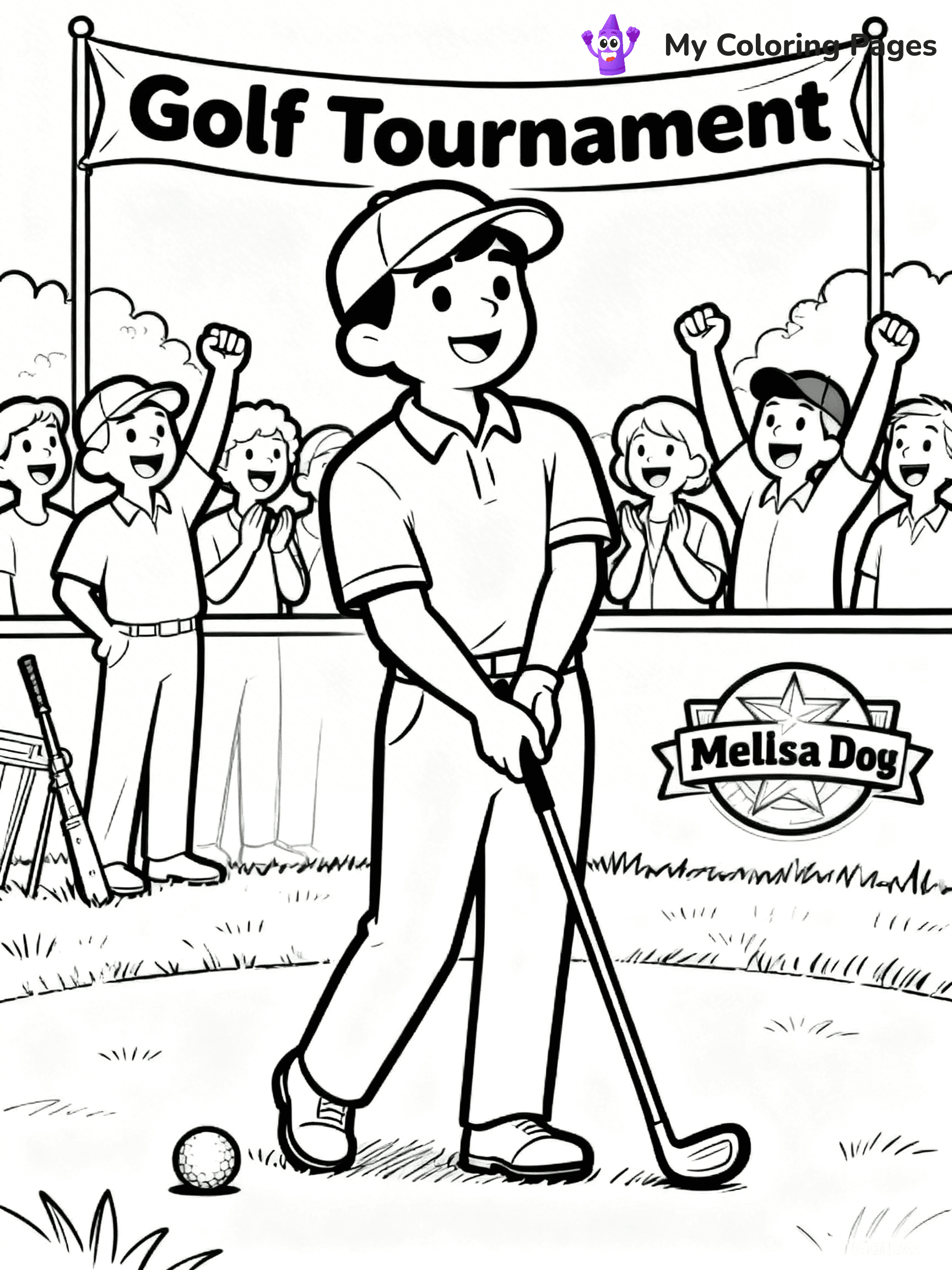 Golf Coloring Pages - 25