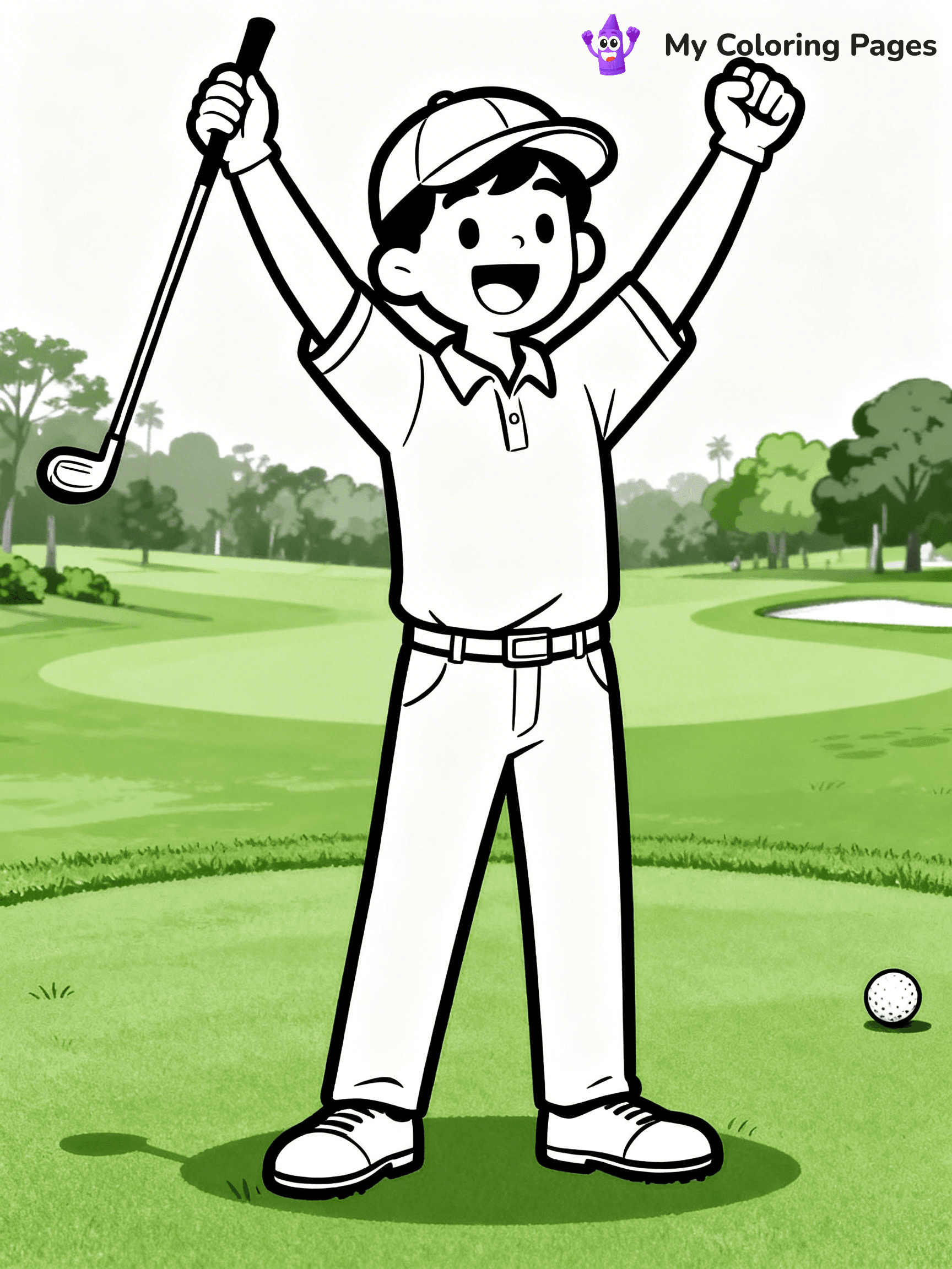 Golf Coloring Pages - 21