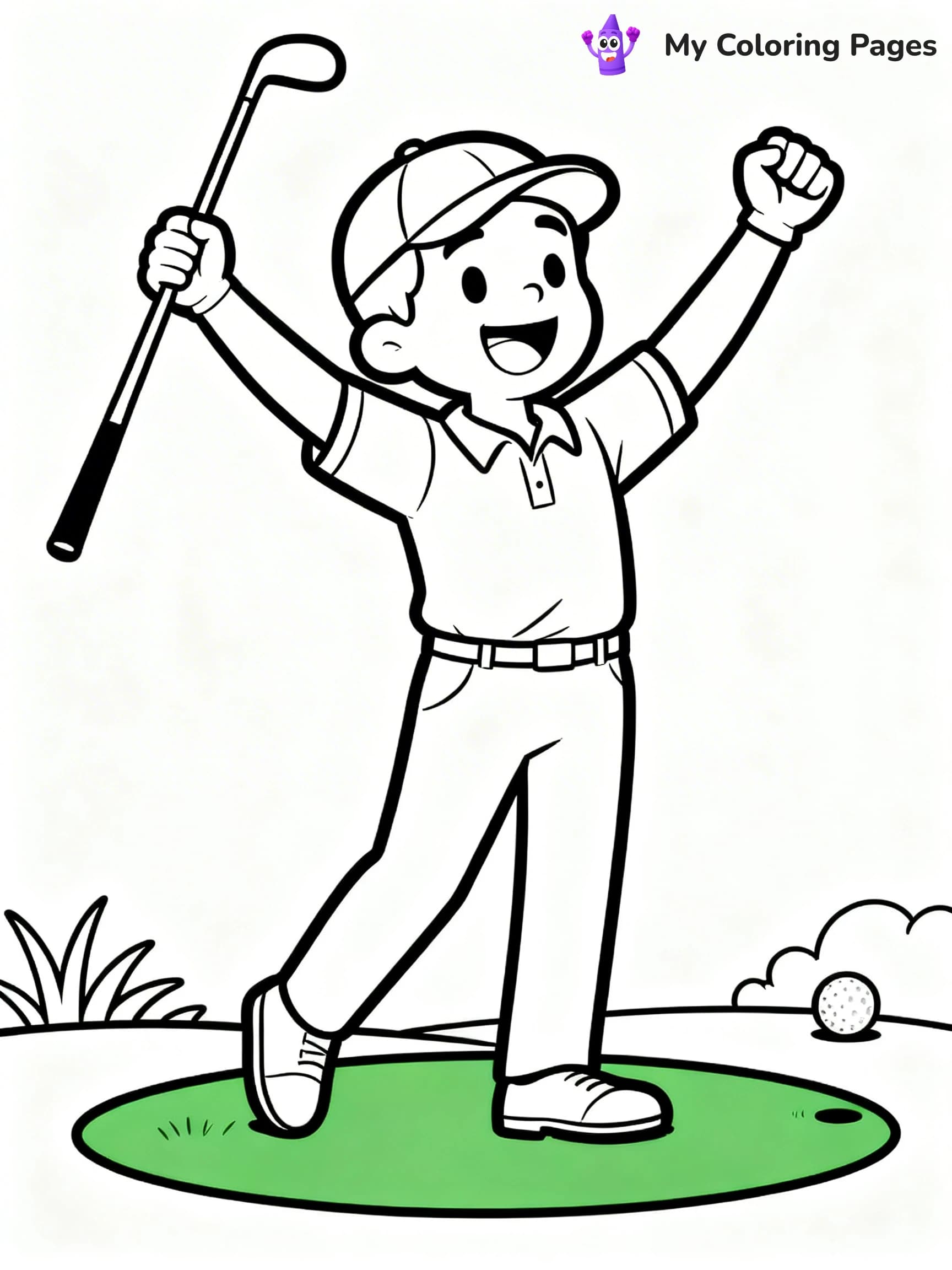 Golf Coloring Pages - 20