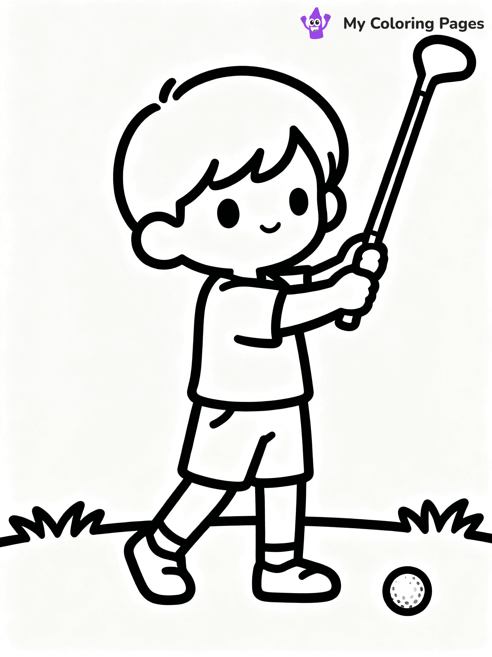 Golf Coloring Pages - 12