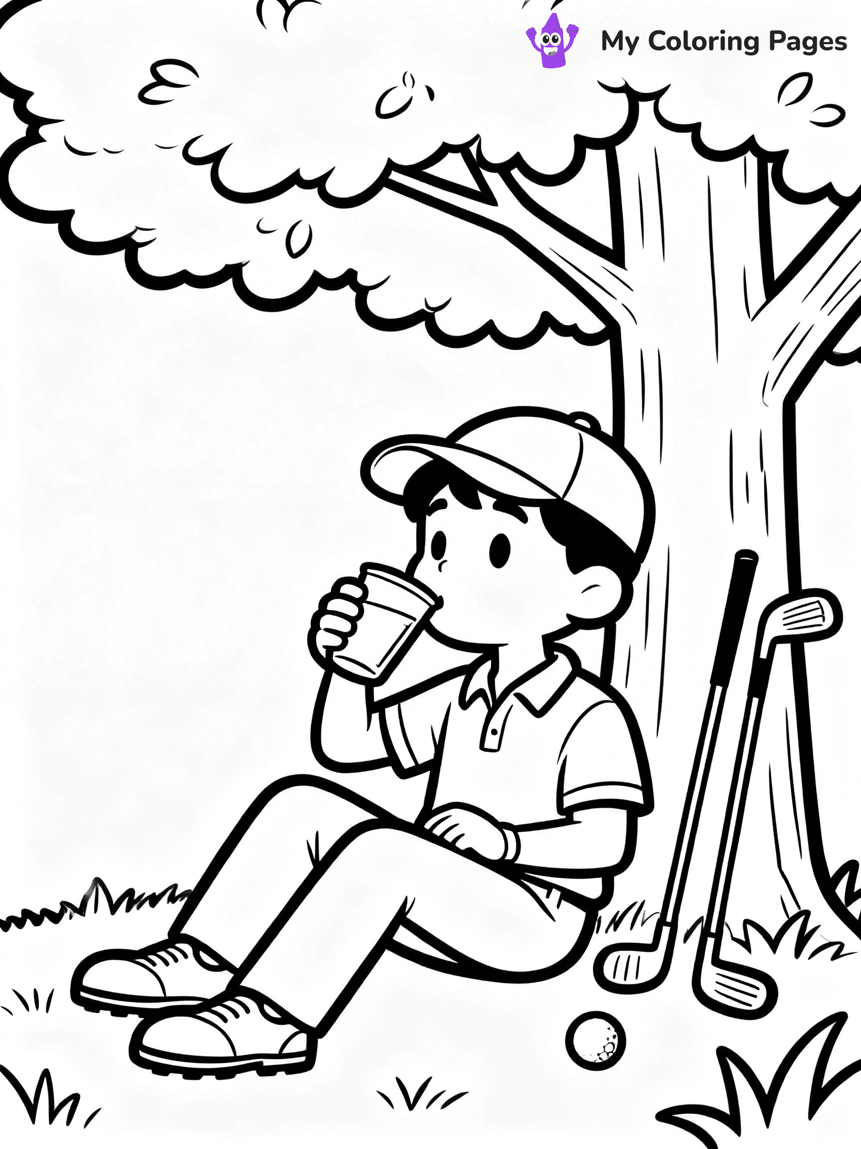 Golf Coloring Pages - 10