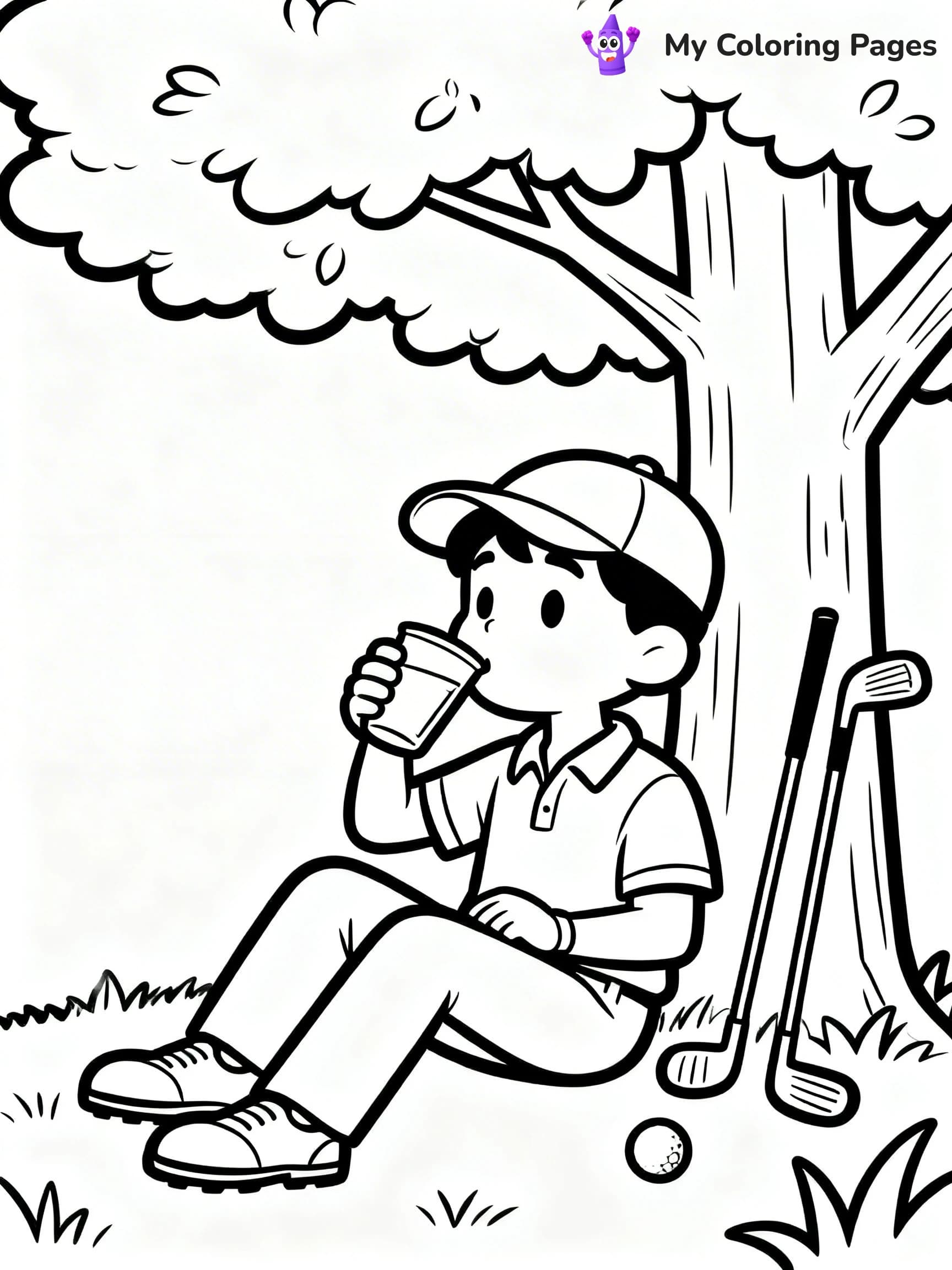 Golf Coloring Pages - 10