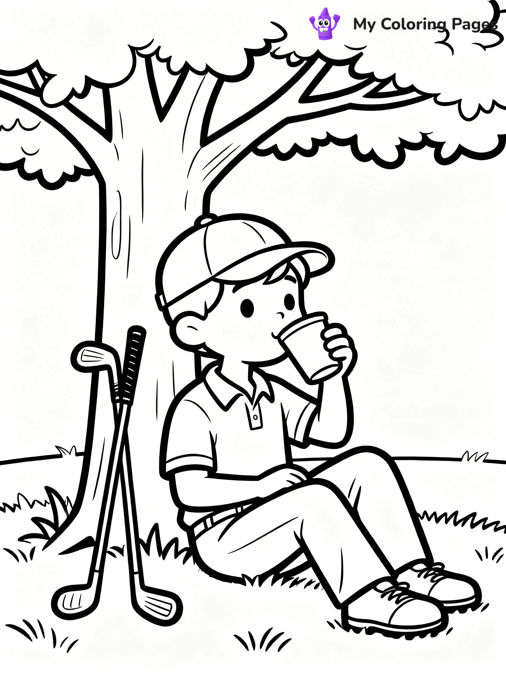 Golf Coloring Pages - 9