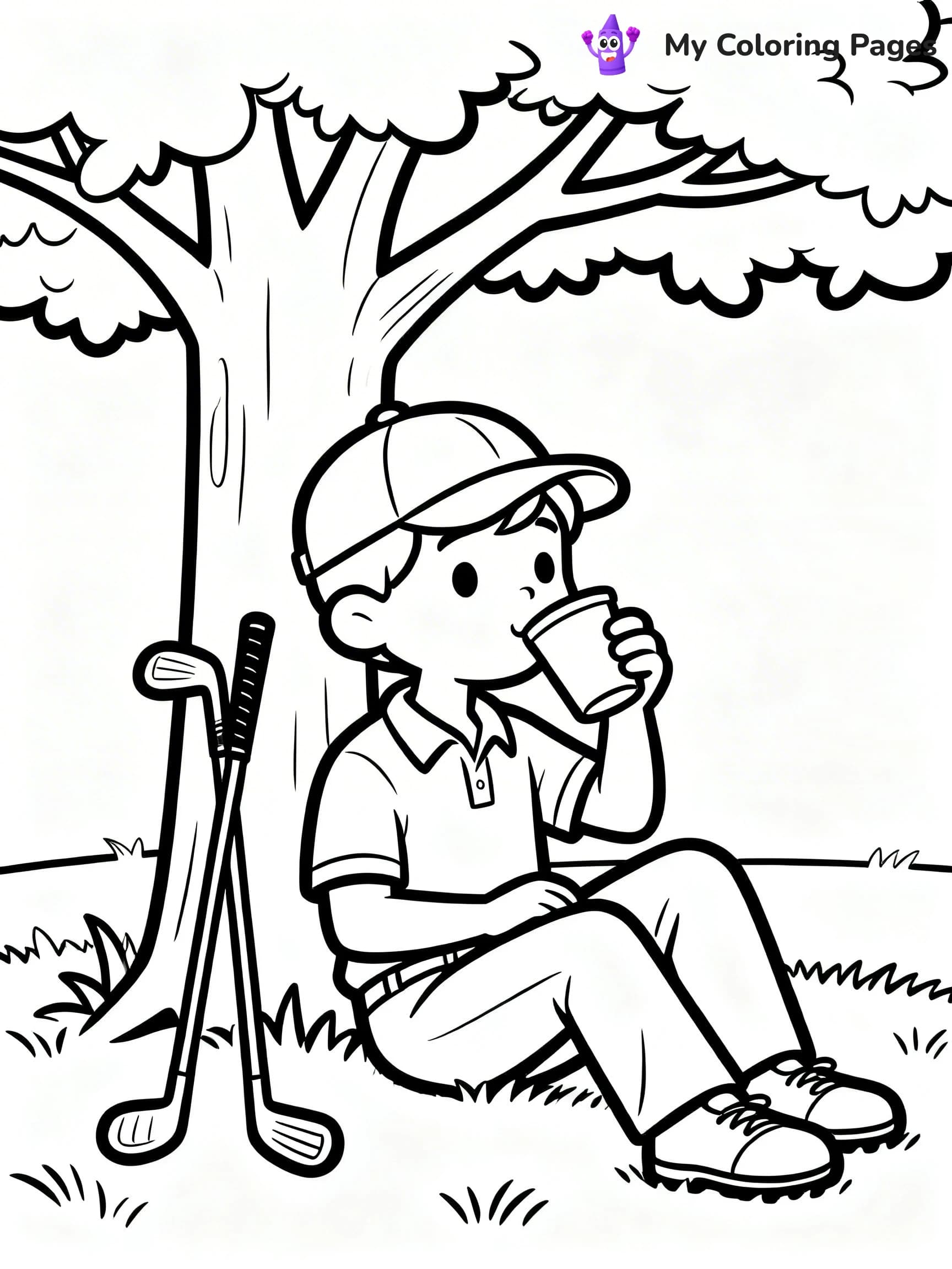 Golf Coloring Pages - 9