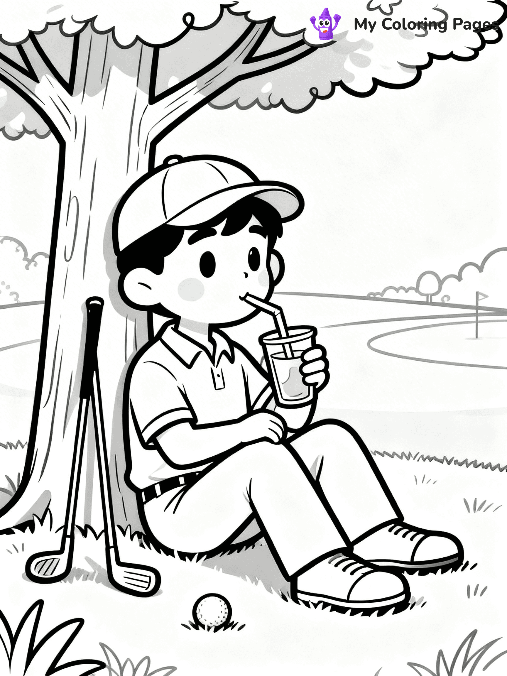 Golf Coloring Pages - 8