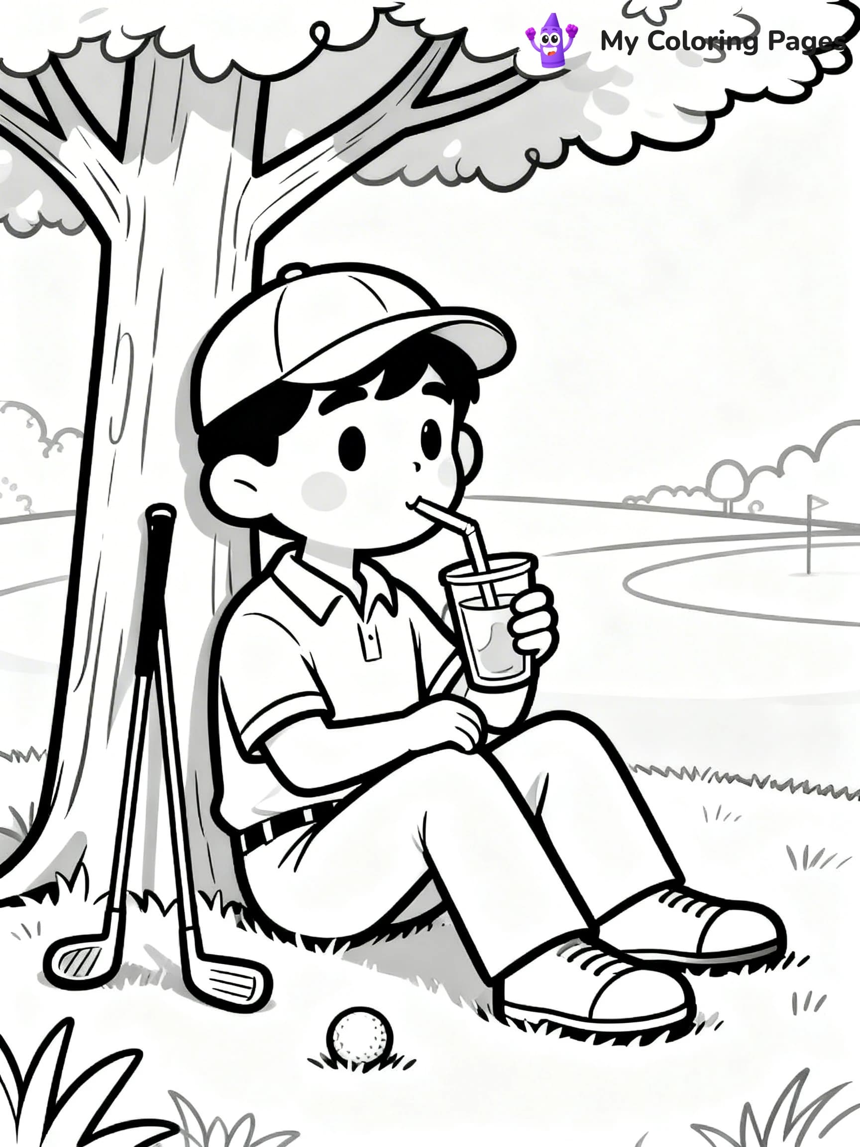 Golf Coloring Pages - 8