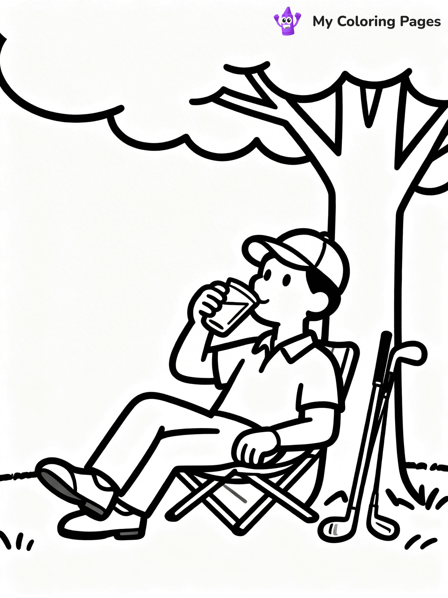 Golf Coloring Pages - 7