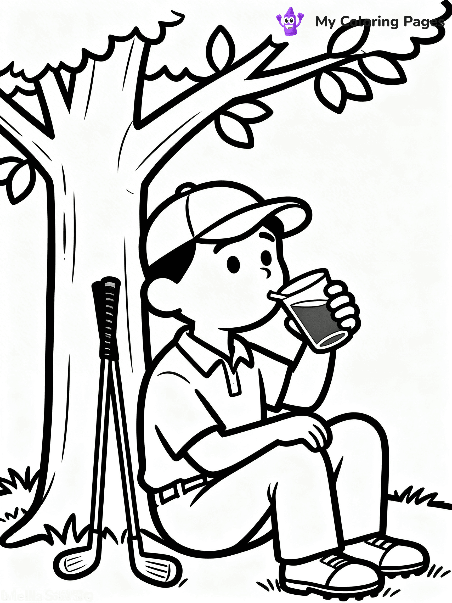 Golf Coloring Pages - 6