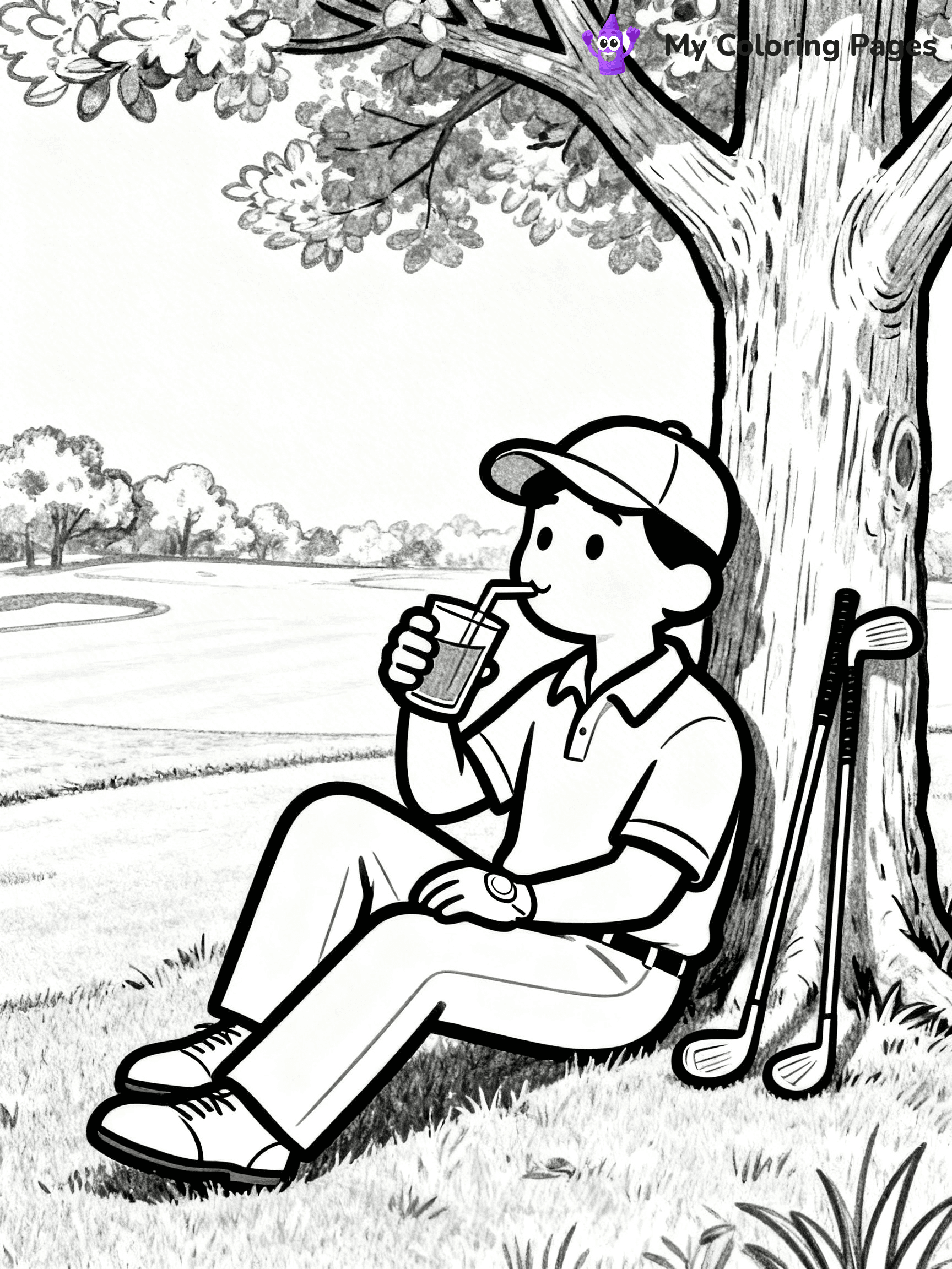 Golf Coloring Pages - 4