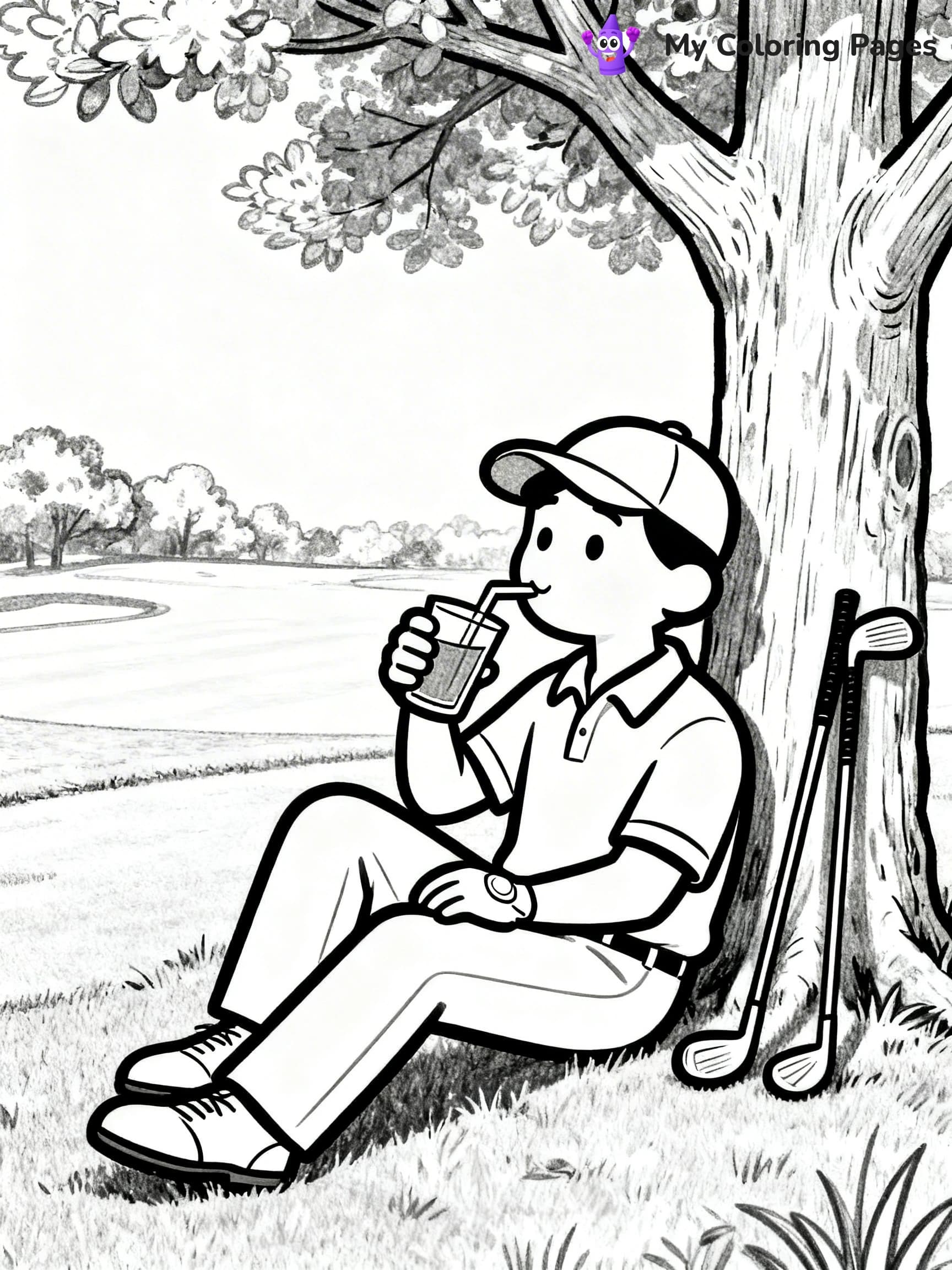 Golf Coloring Pages - 4