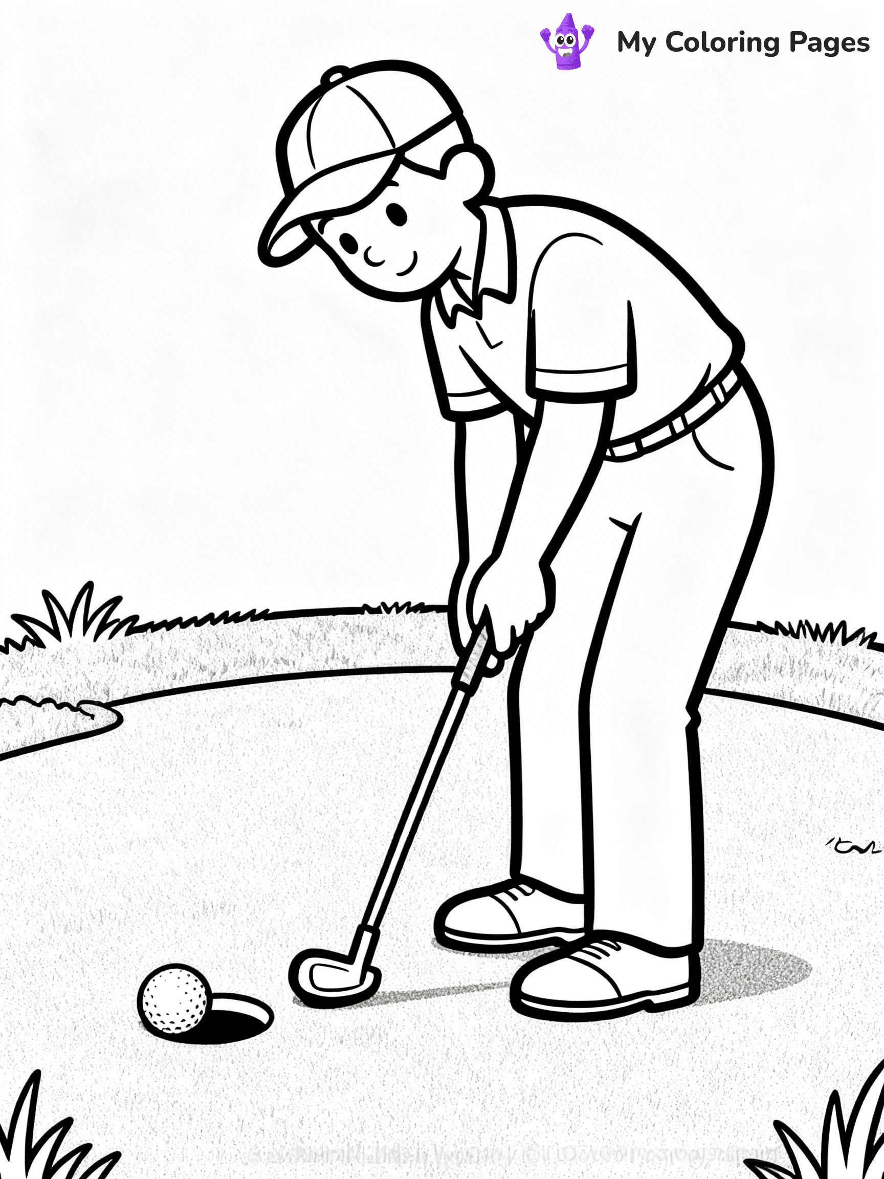 Golf Coloring Pages - 1
