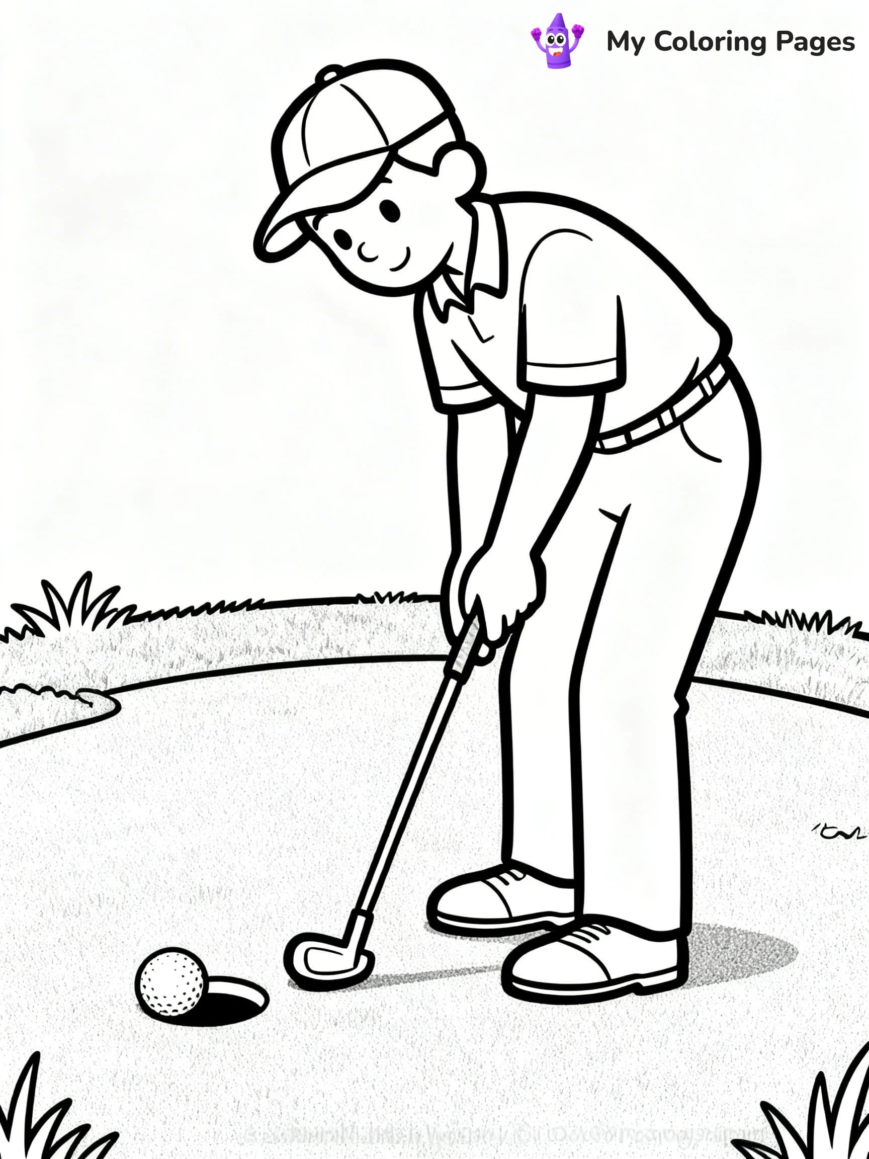 Golf Coloring Pages - 1