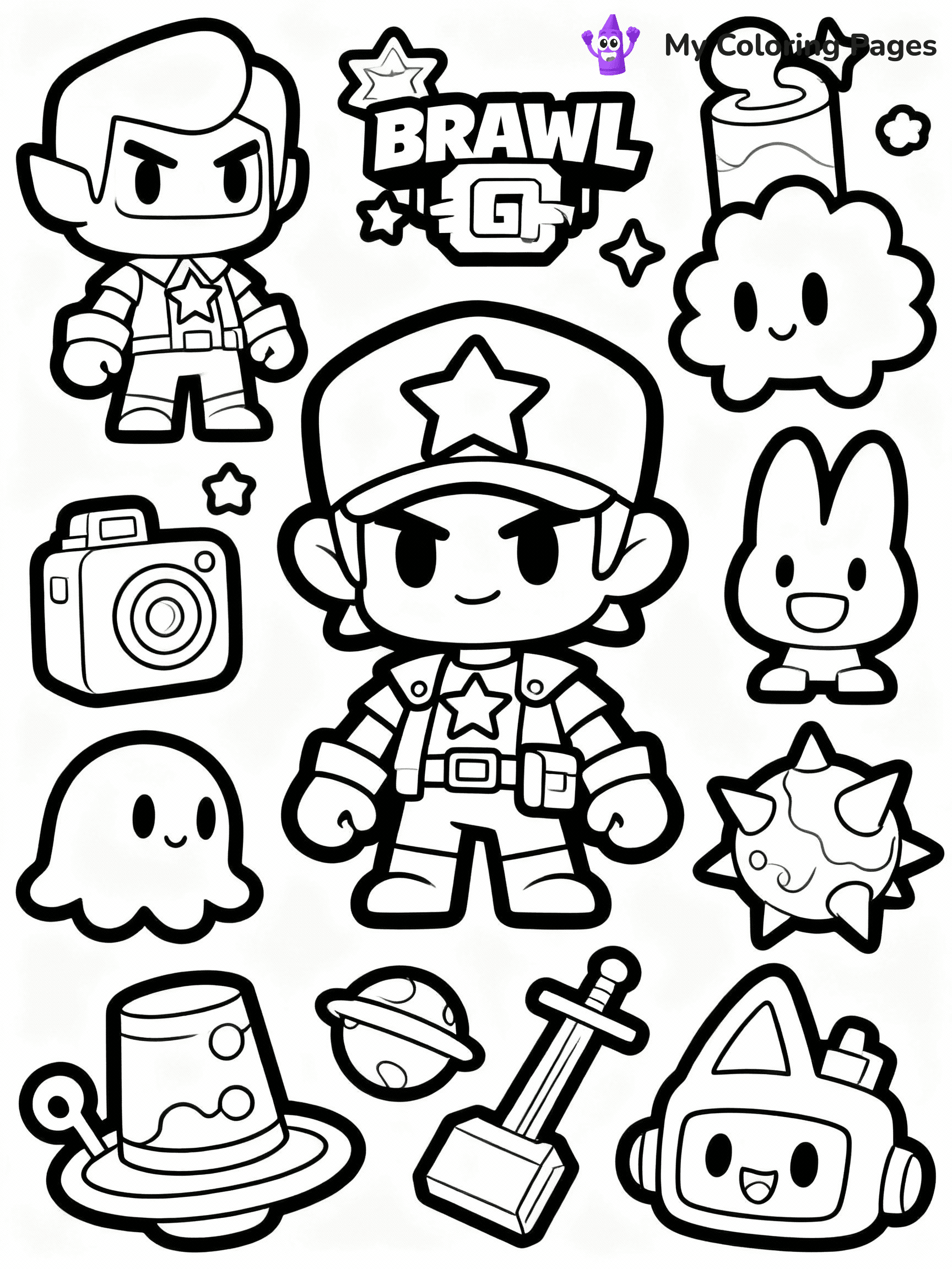 Brawl Stars Coloring Pages - 1