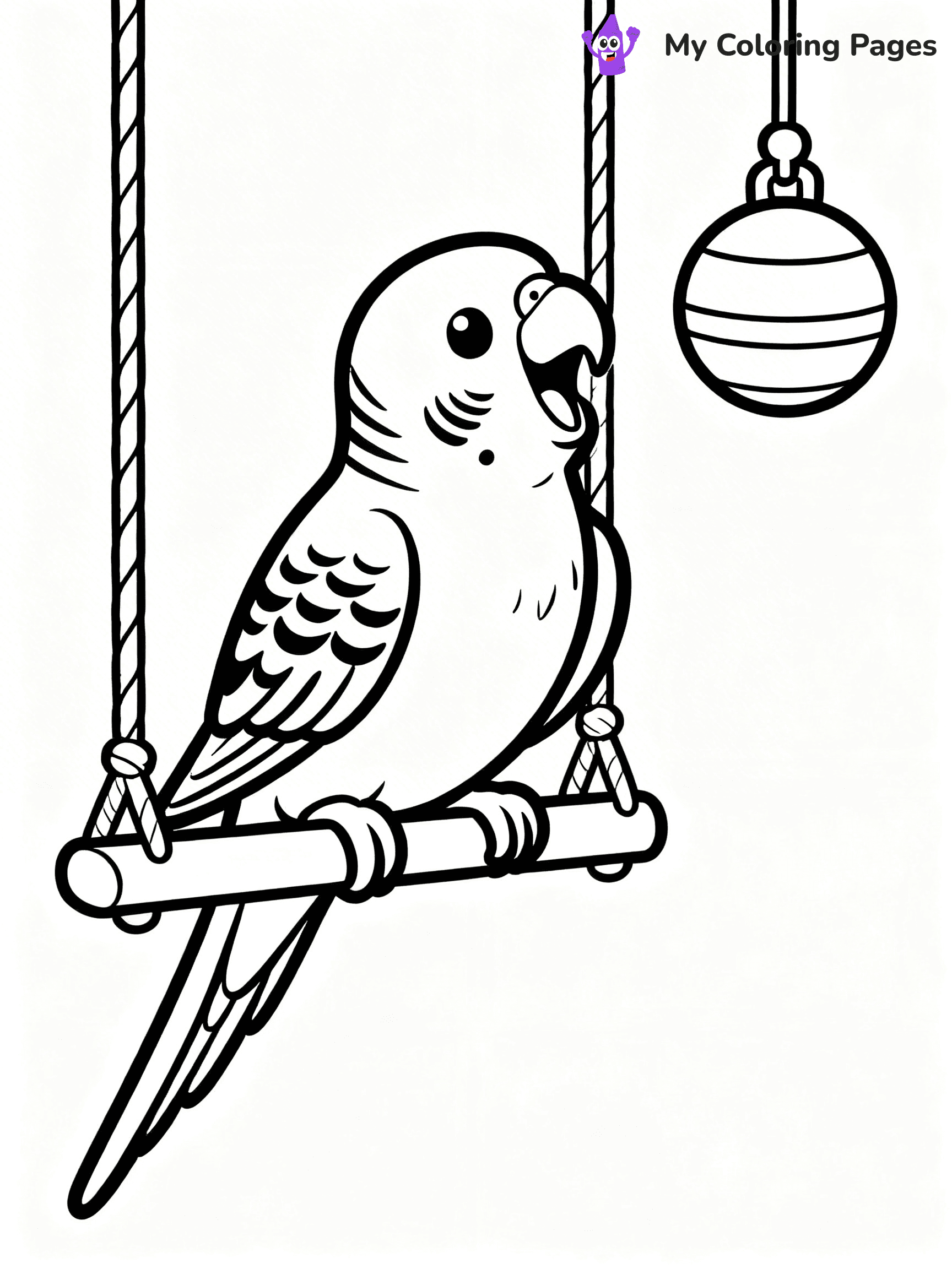Budgie Coloring Pages - 24