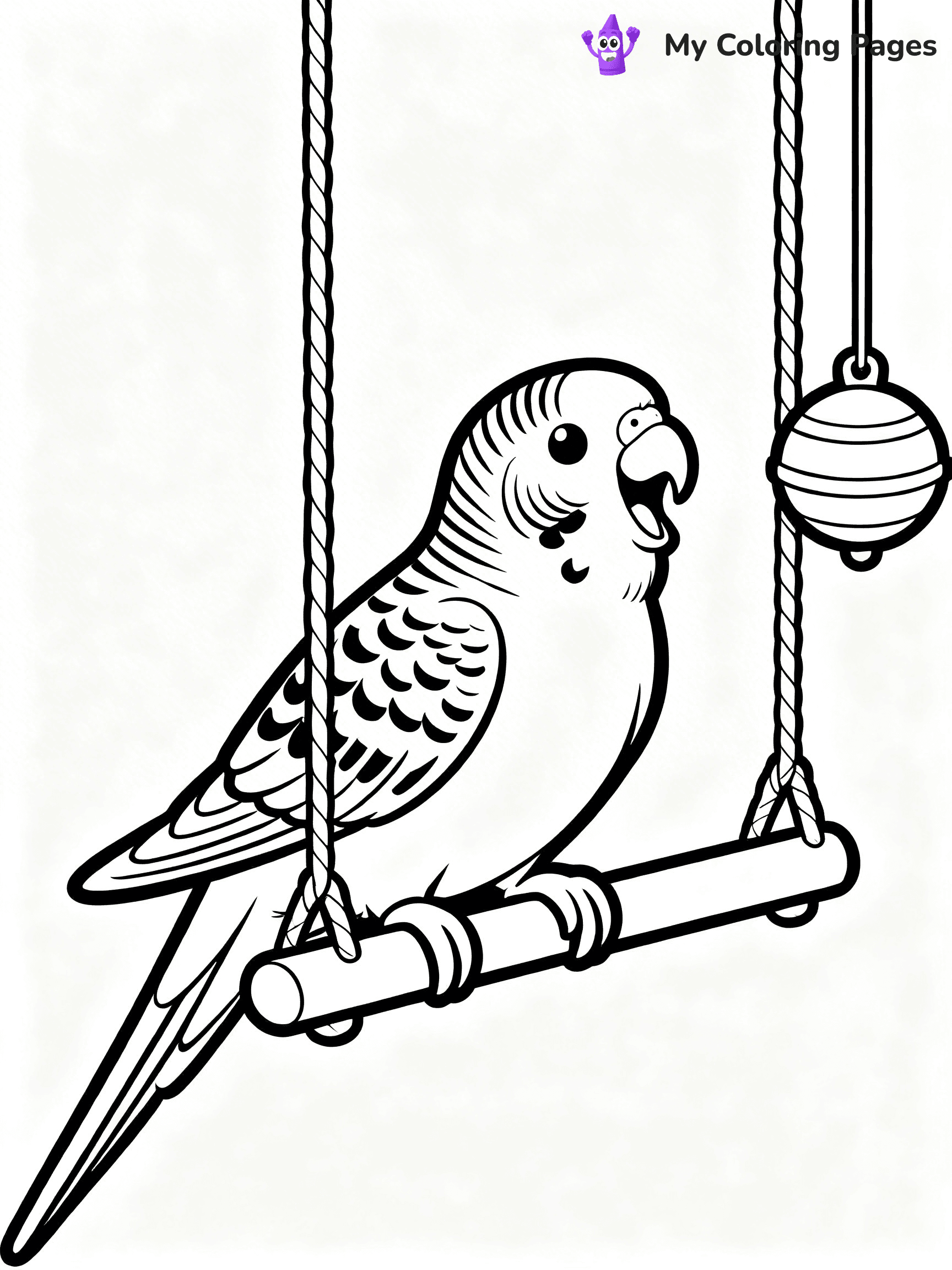 Budgie Coloring Pages - 23