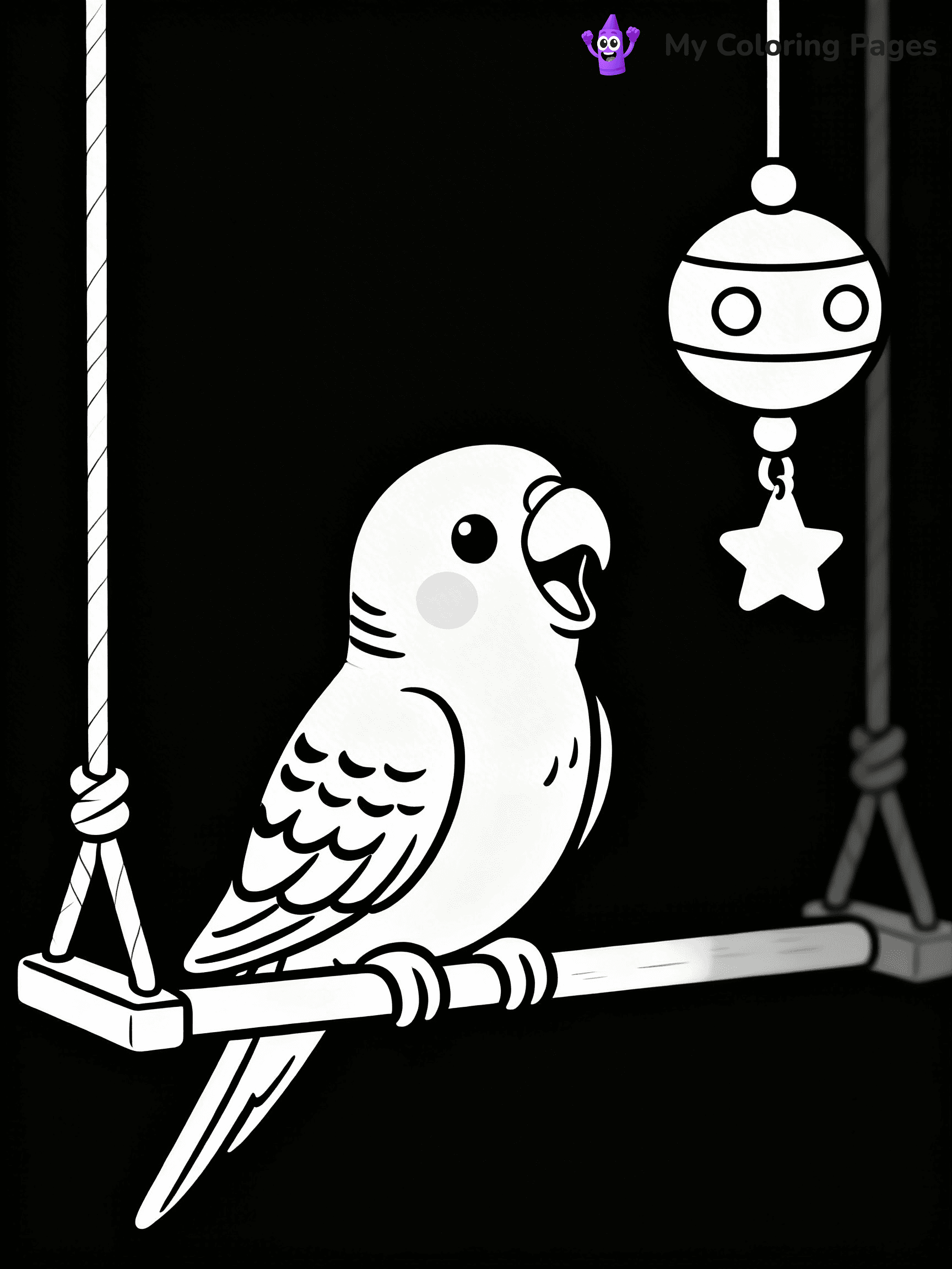 Budgie Coloring Pages - 22