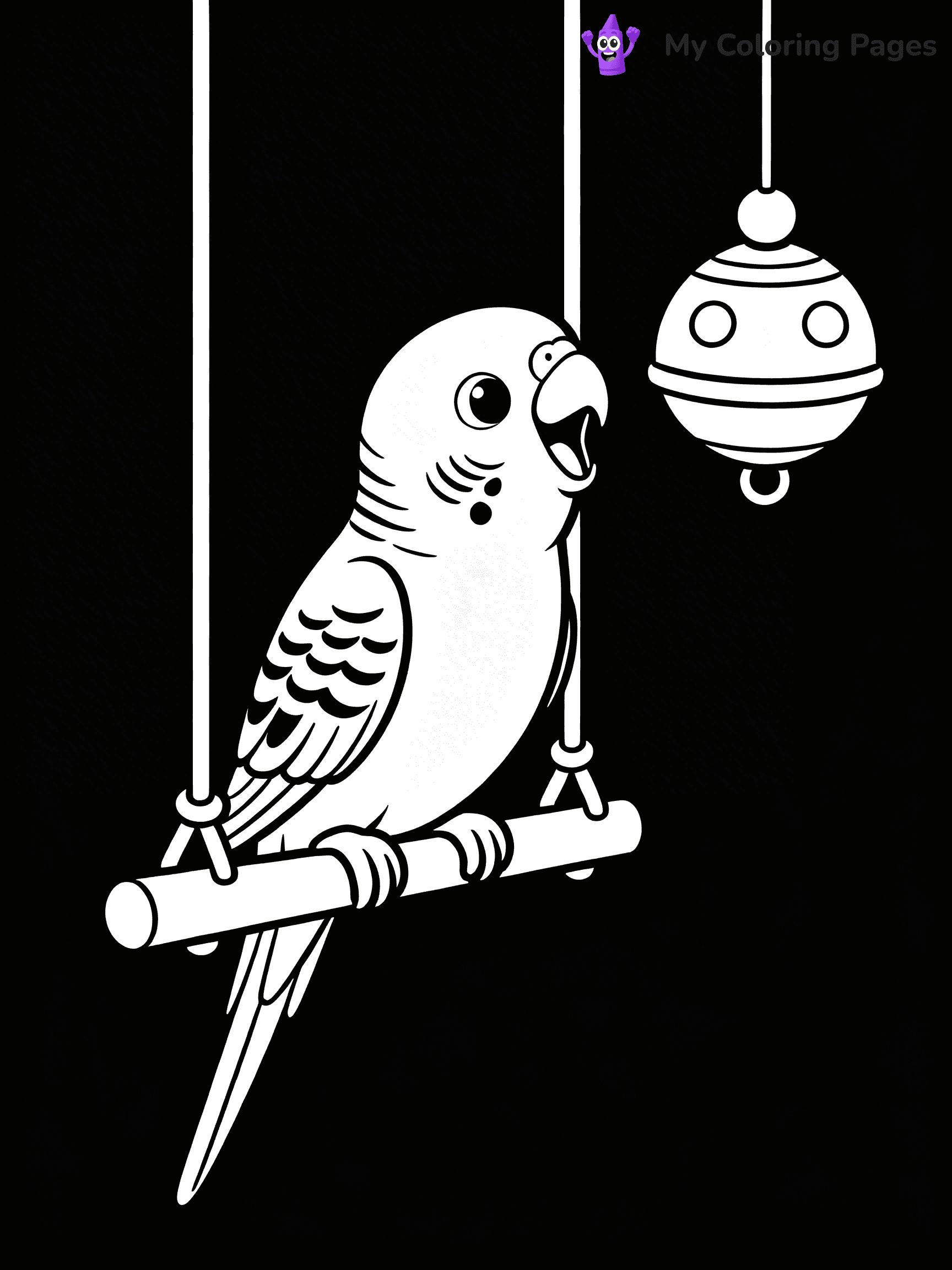 Budgie Coloring Pages - 21