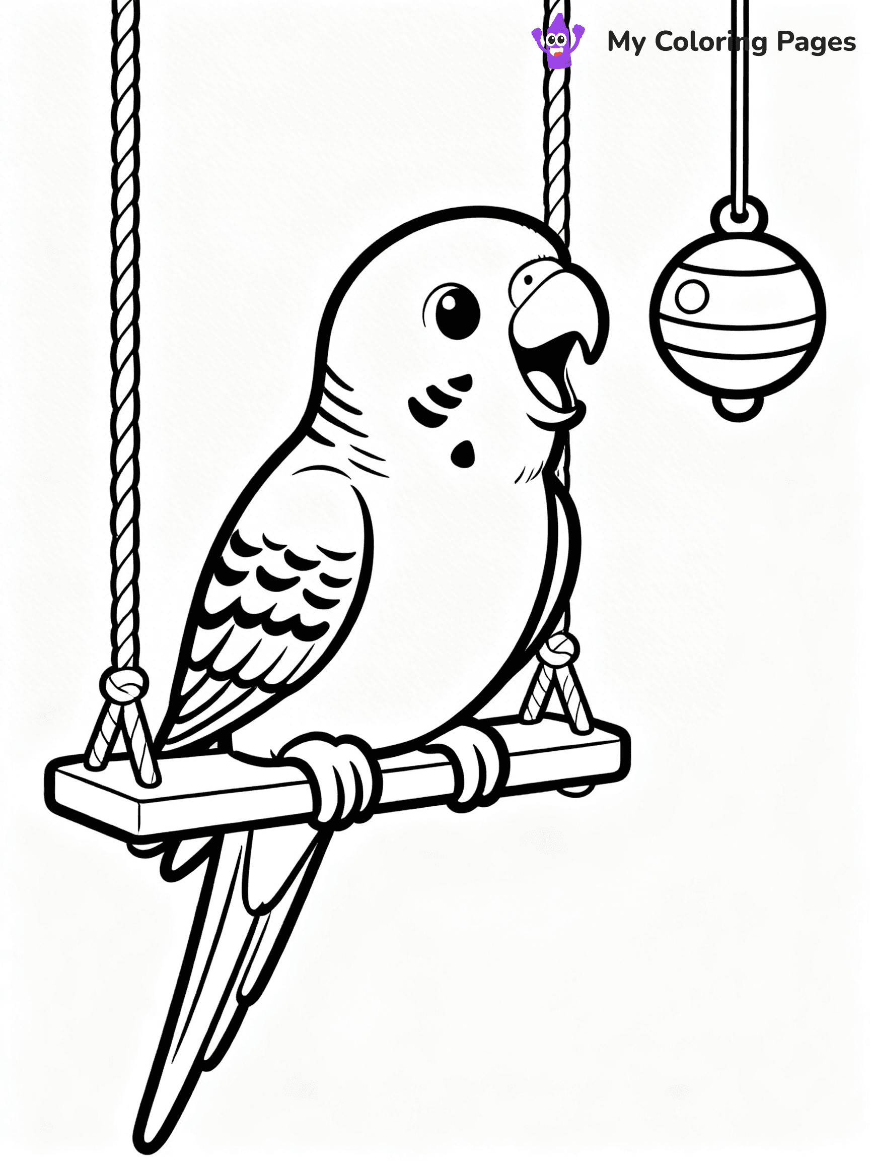Budgie Coloring Pages - 20