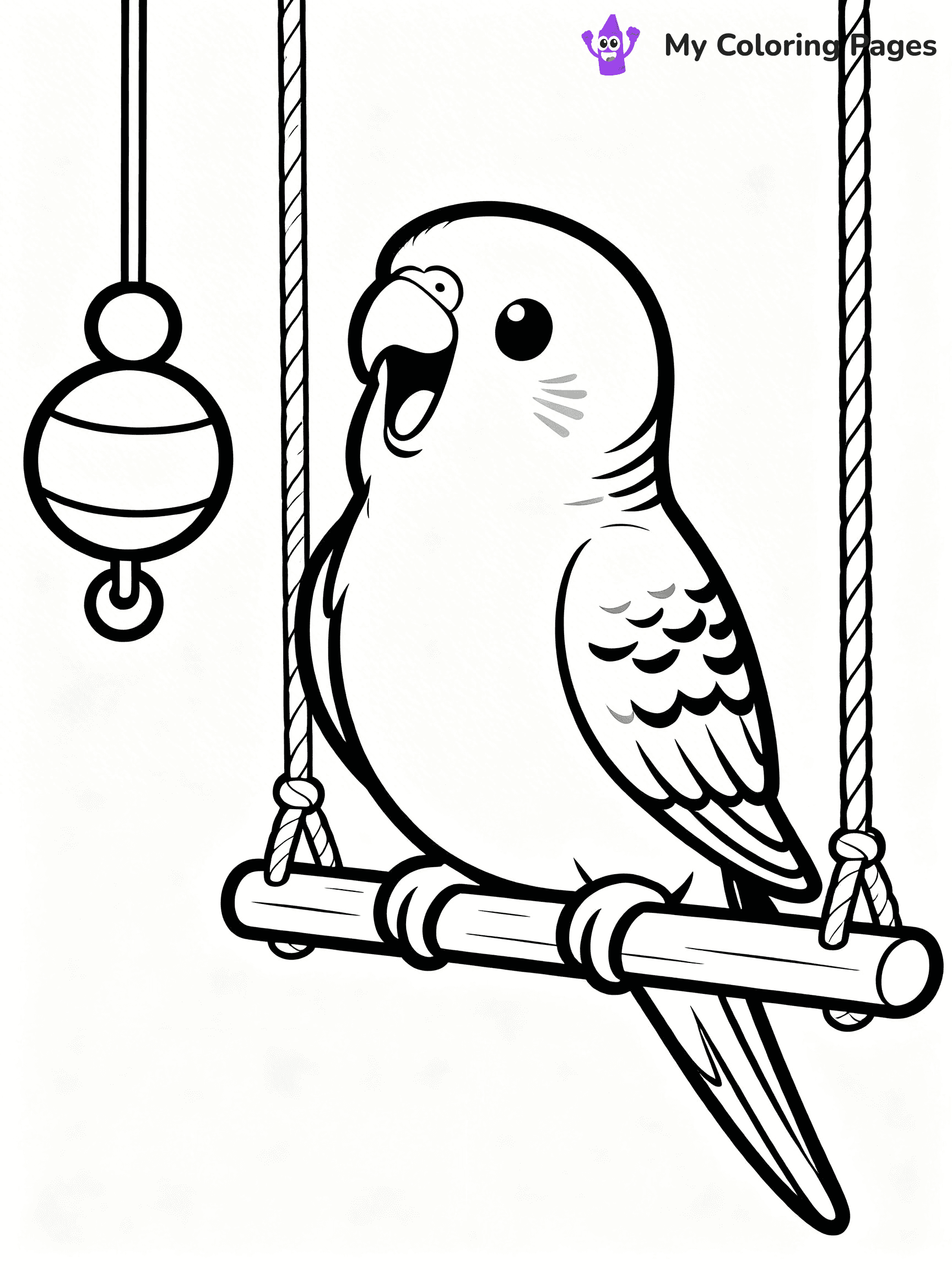 Budgie Coloring Pages - 19