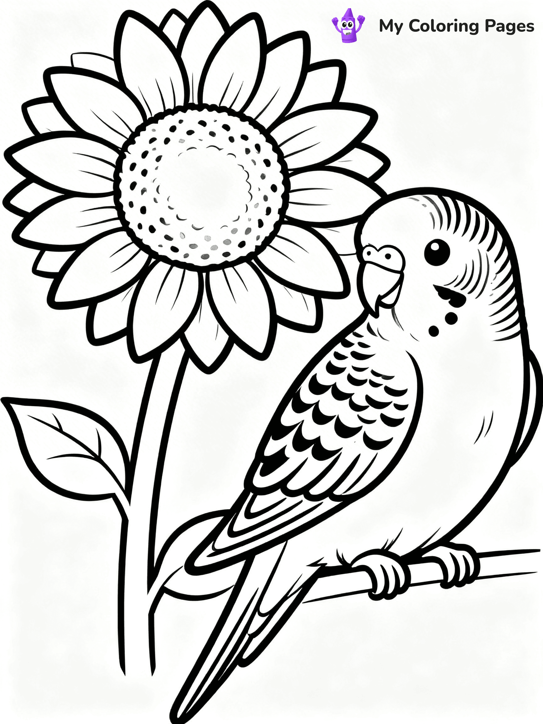 Budgie Coloring Pages - 17
