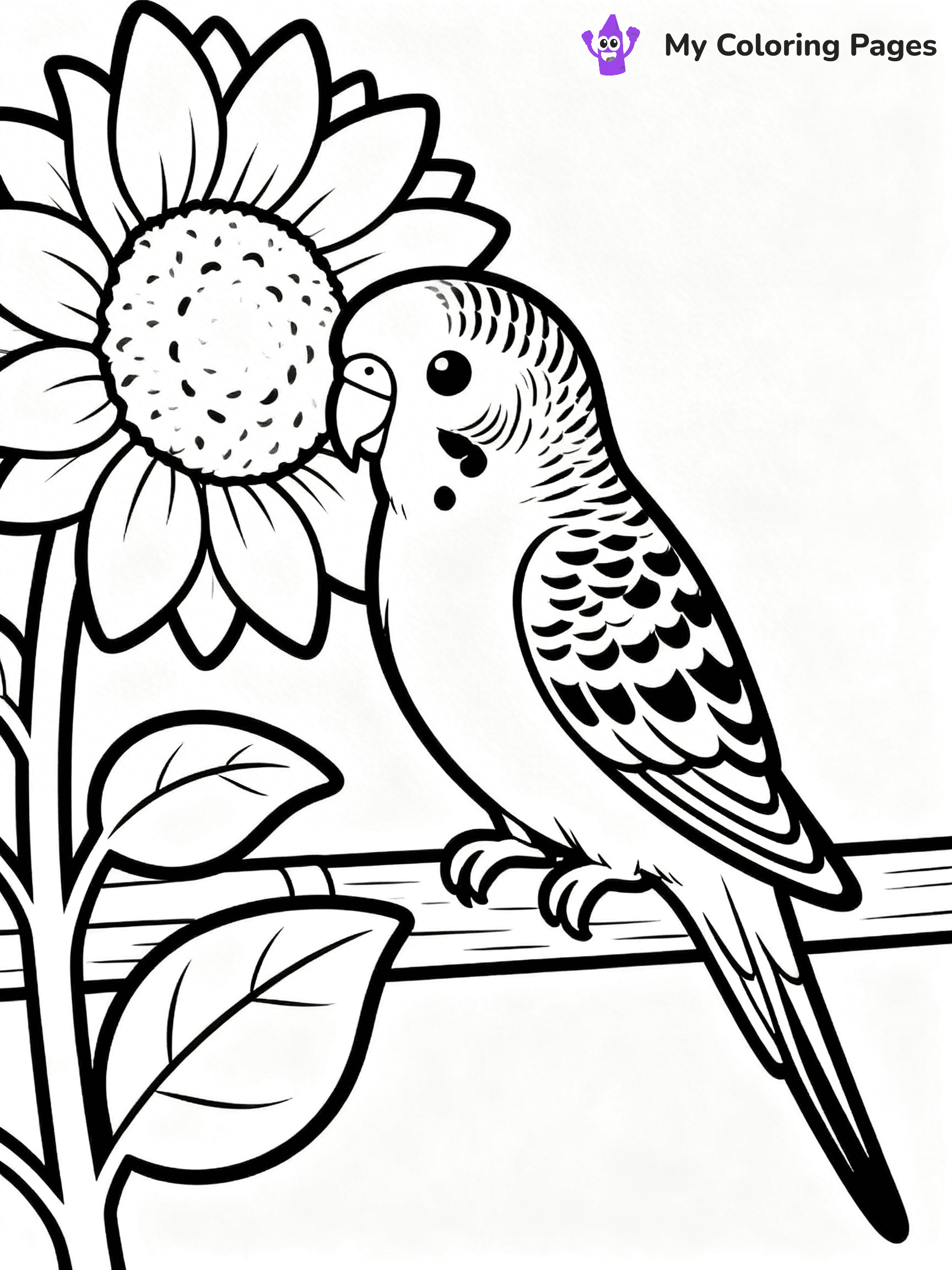 Budgie Coloring Pages - 16