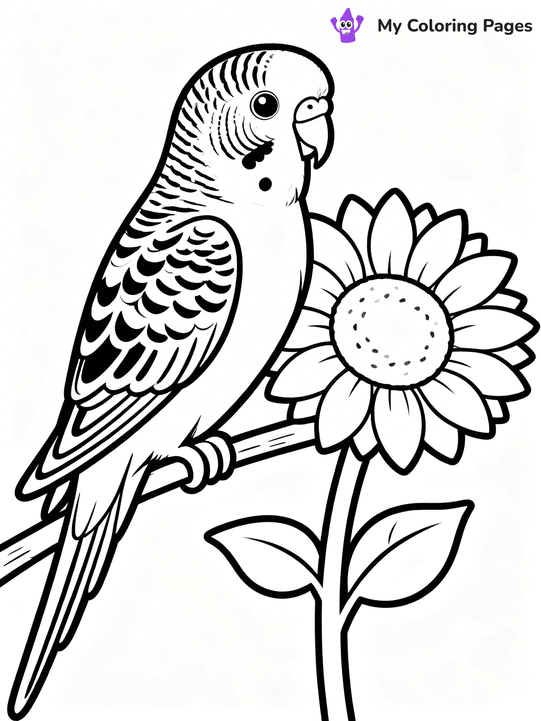 Budgie Coloring Pages - 14