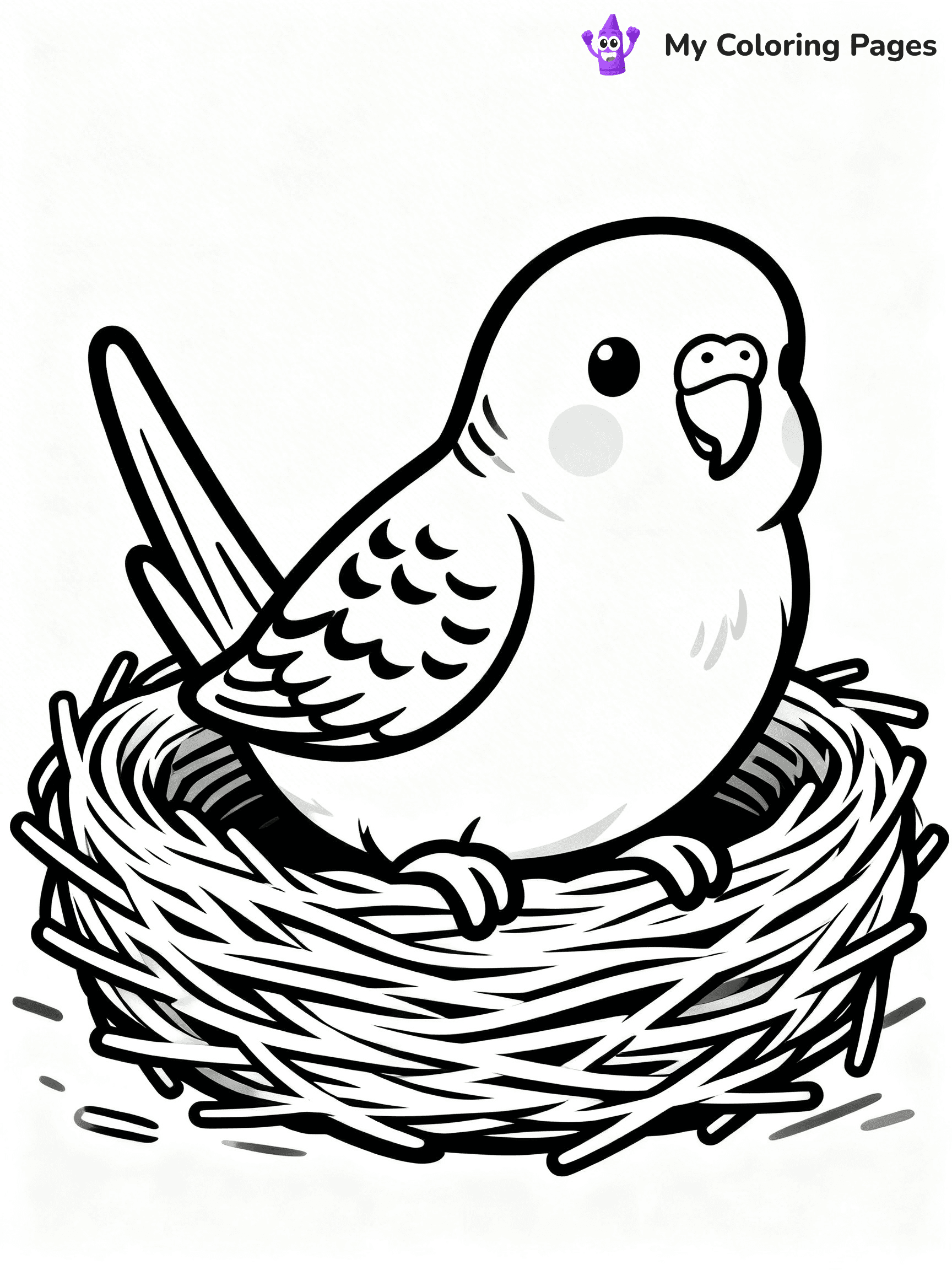 Budgie Coloring Pages - 12