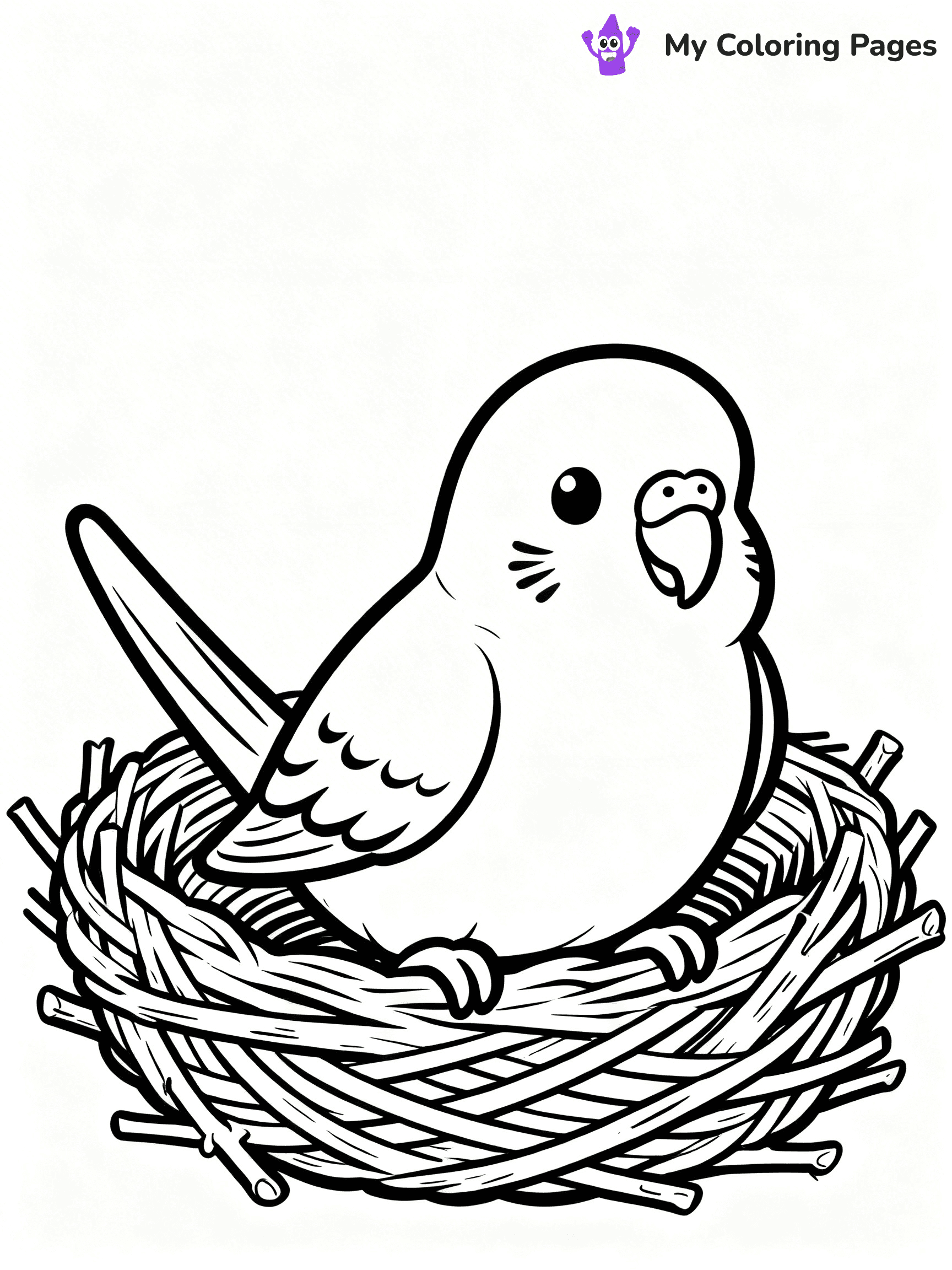 Budgie Coloring Pages - 10