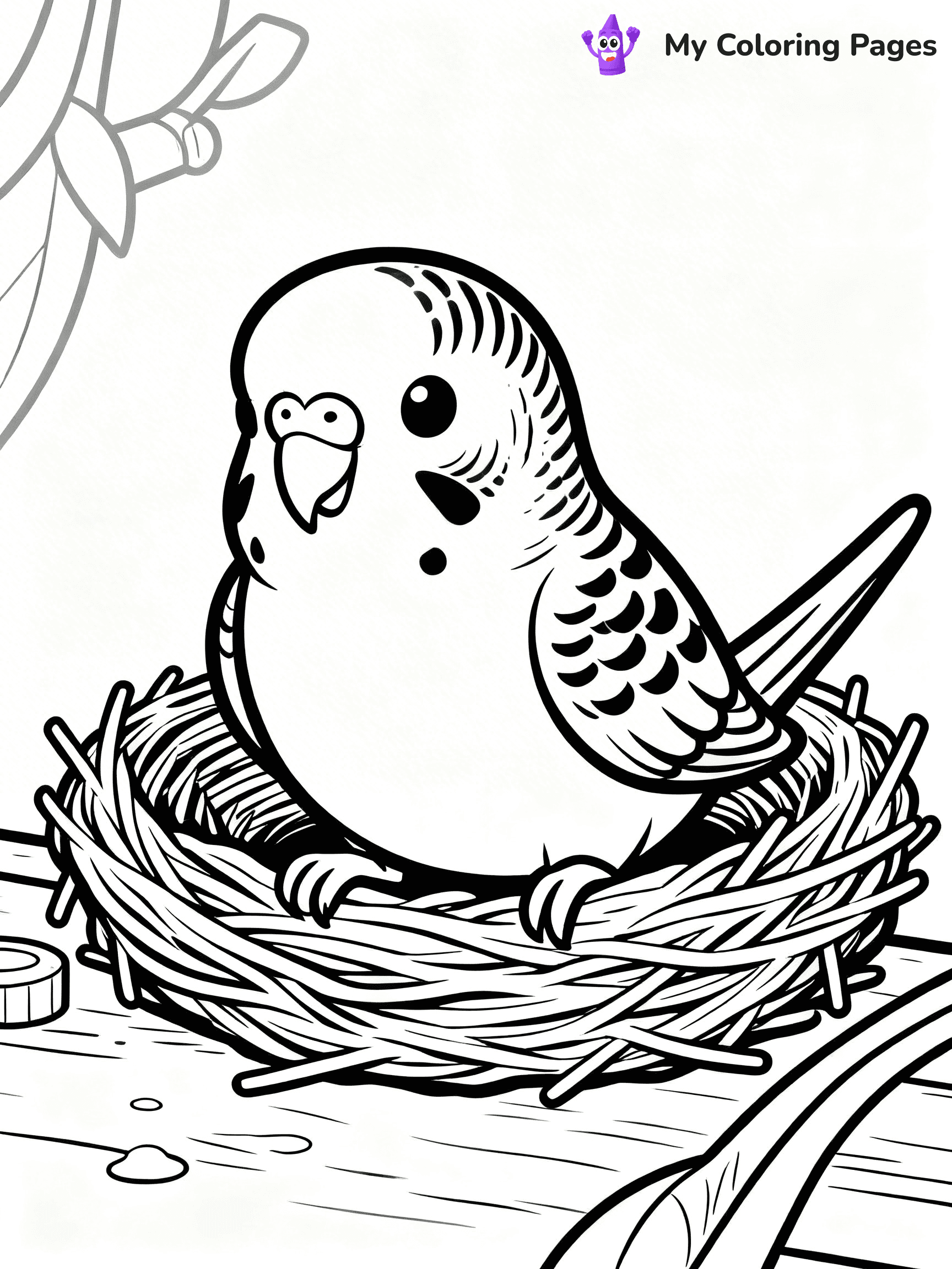 Budgie Coloring Pages - 9