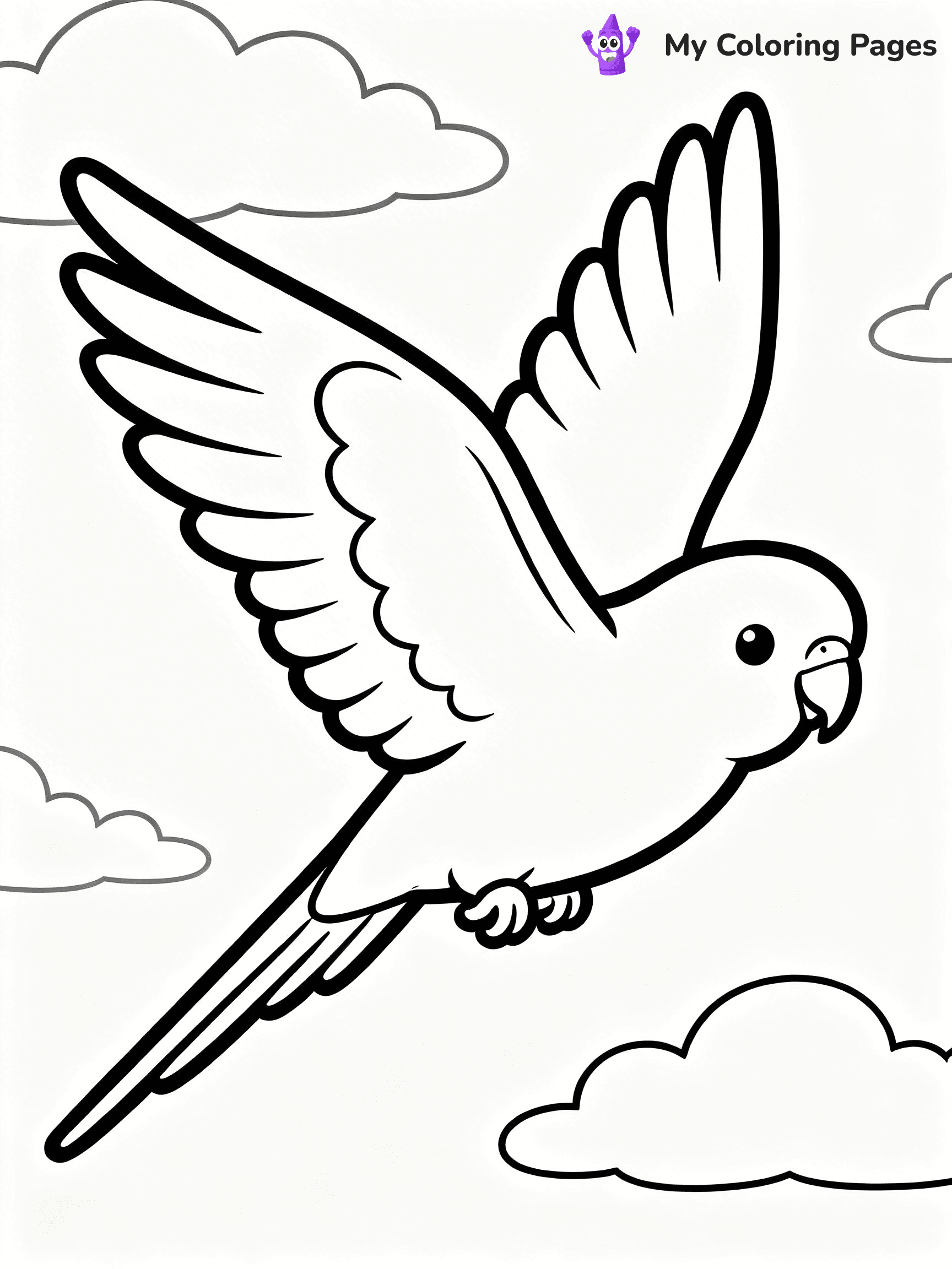 Budgie Coloring Pages - 4