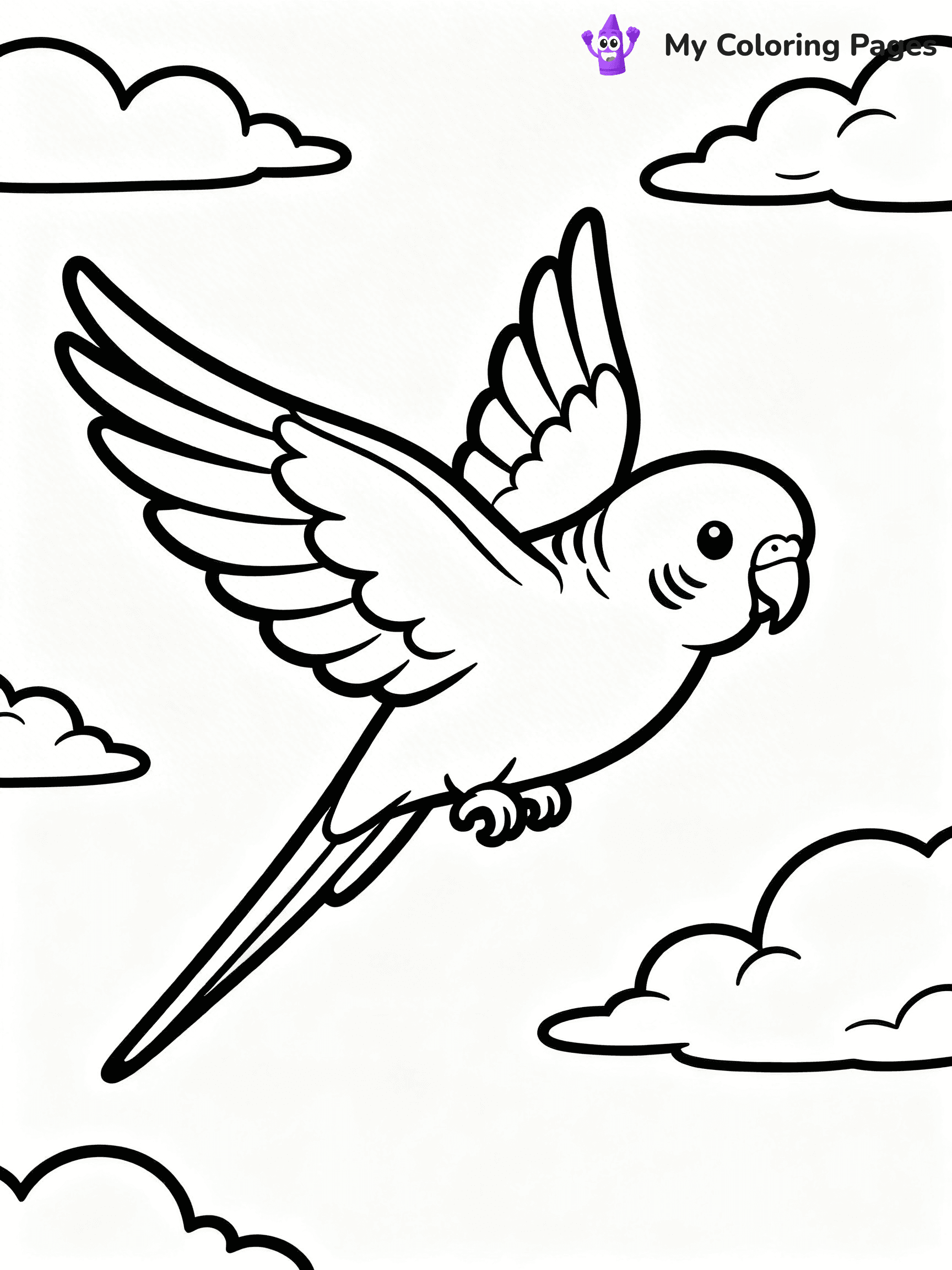Budgie Coloring Pages - 3